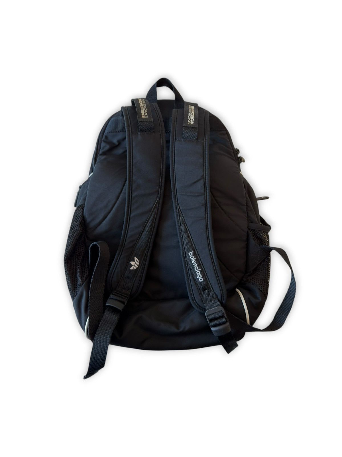 Adidas × Balenciaga *RARE* BALENCIAGA X ADIDAS BLUE SPORT BACKPACK STRIPES Size ONE SIZE - 3 Thumbnail