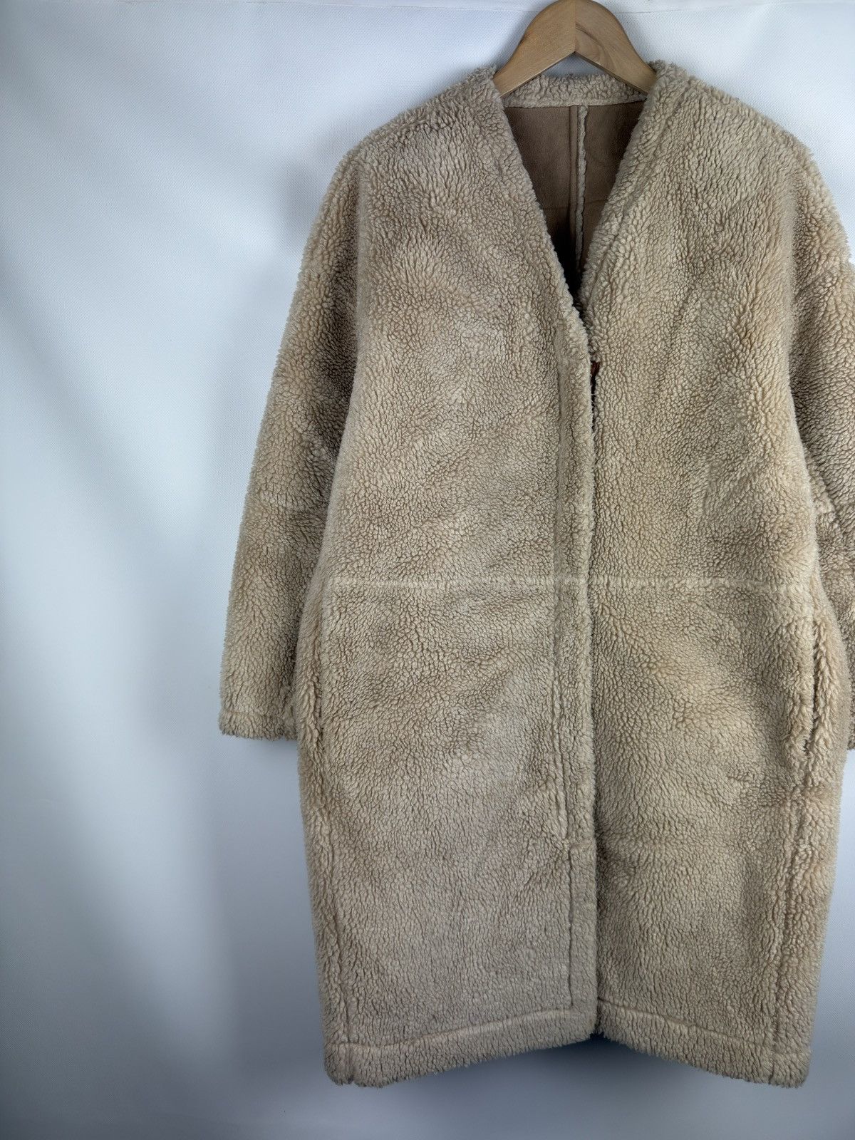 Designer × Japanese Brand Studio Tomboy Ladies Faux Shearling Japanese Coat Jacket Size L / US 10 / IT 46 - 2 Thumbnail