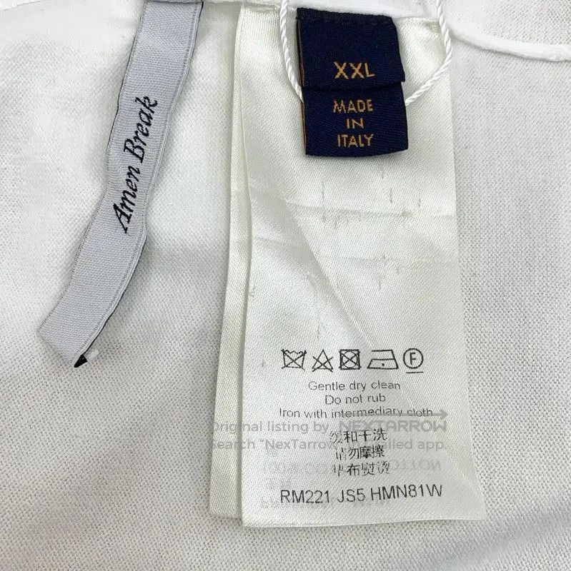 Louis Vuitton Louis Vuitton White Cotton XXL T-Shirt . Size US XXL / EU 58 / 5 - 7 Thumbnail