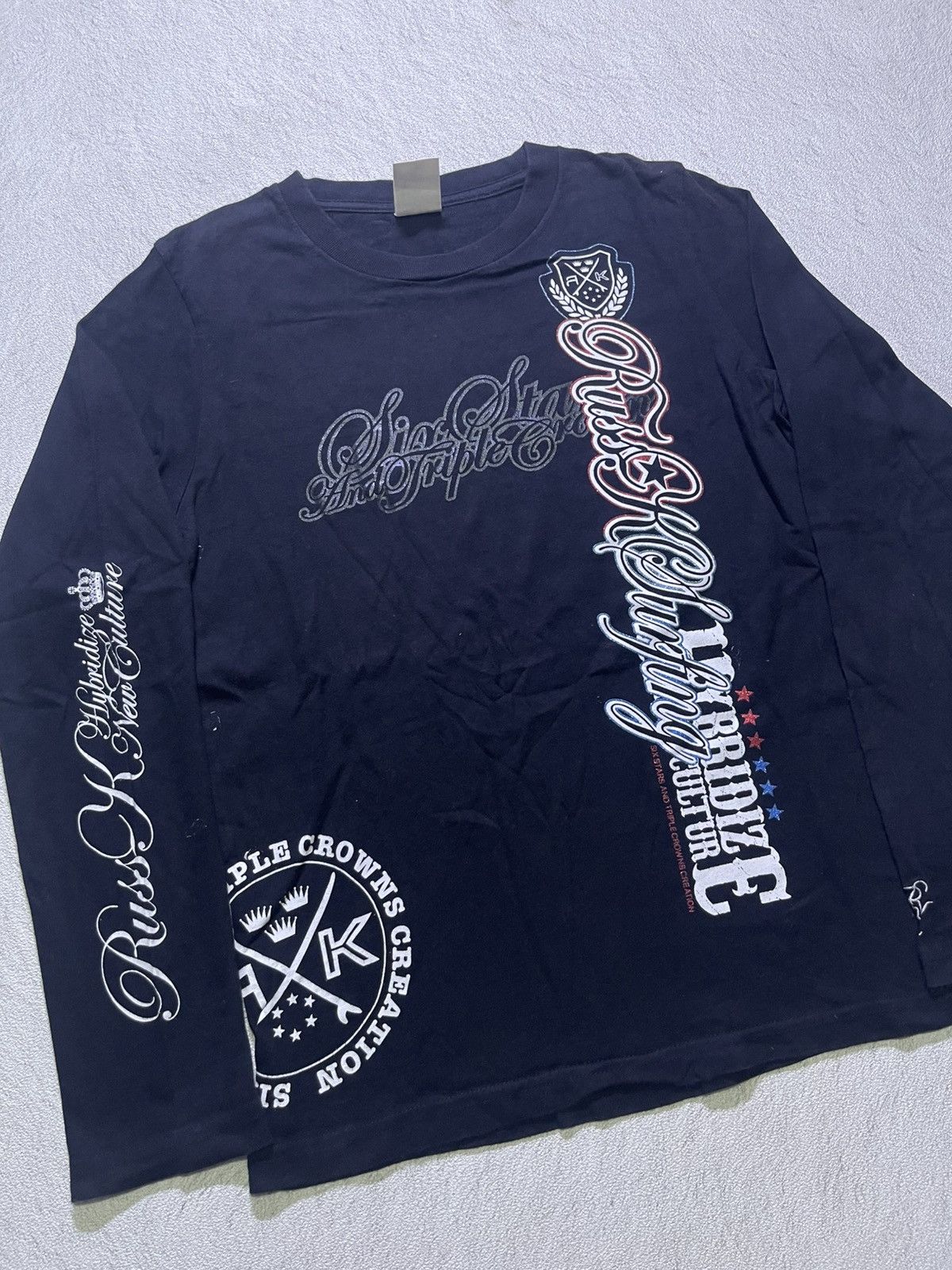 Japanese Brand Y2K RUSS-K long sleeve tshirt Size US S / EU 44-46 / 1 - 2 Thumbnail