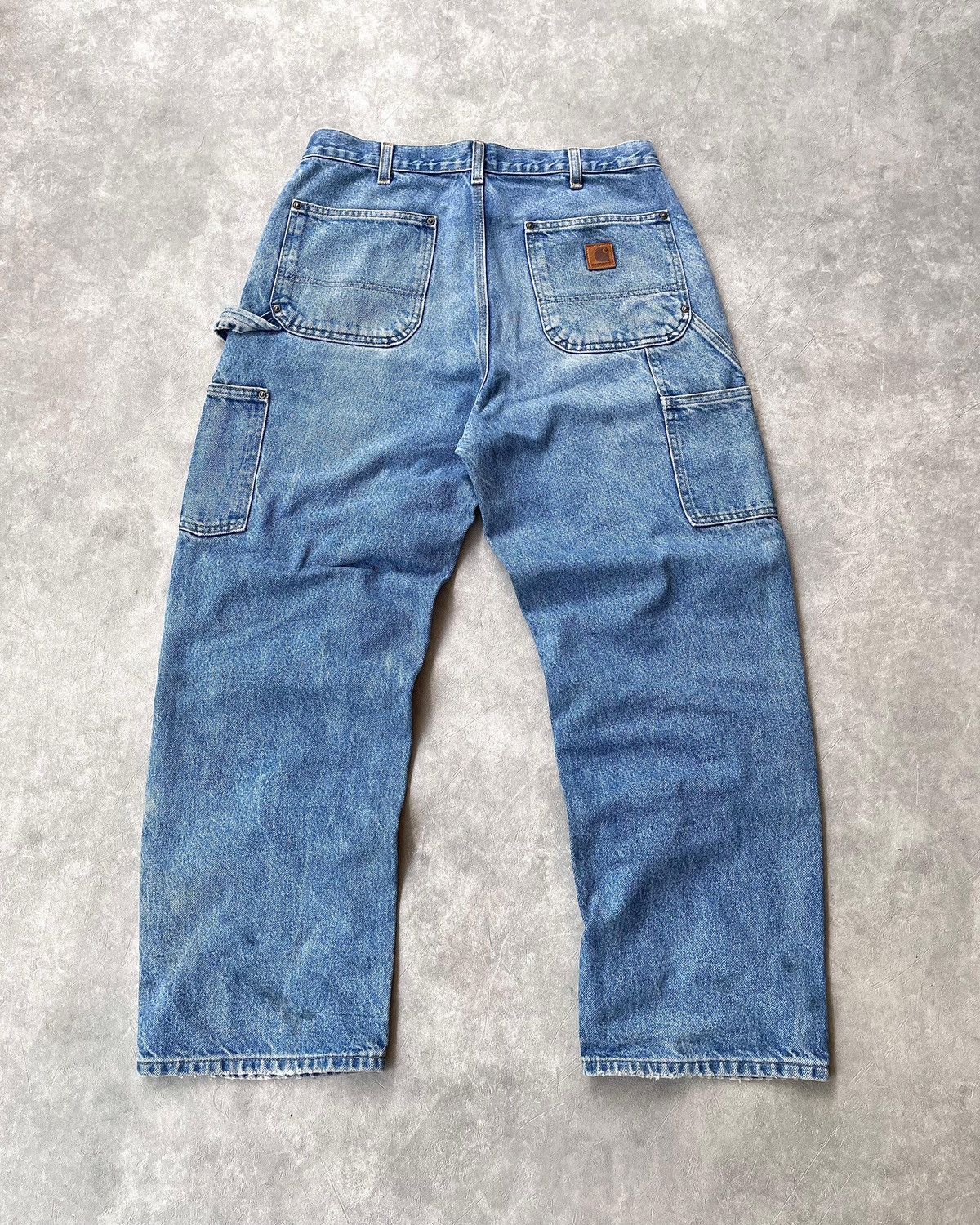 Carhartt Fadedd Darkstonee Carhartt Double Knee Pant B73-DST Size US 34 / EU 50 - 5 Thumbnail