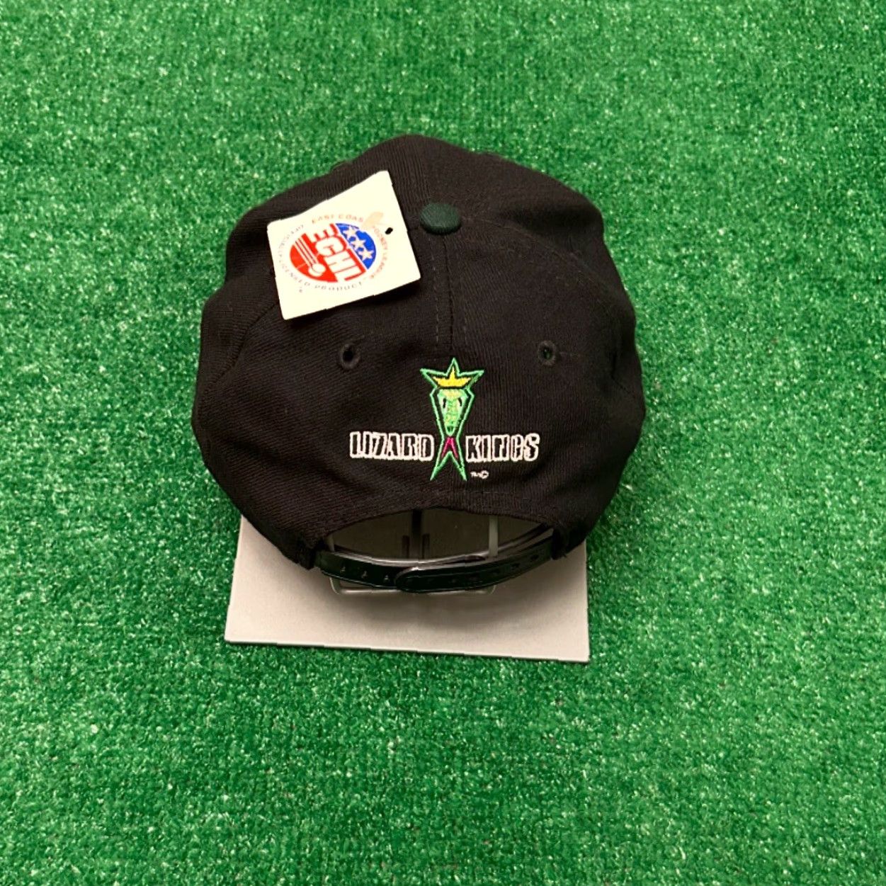 Vintage VINTAGE 90s Jacksonville Lizard Kings Hockey Script Logo VTG SnapBack Hat Adult One Size Black Adjustable Men Size ONE SIZE - 2 Thumbnail