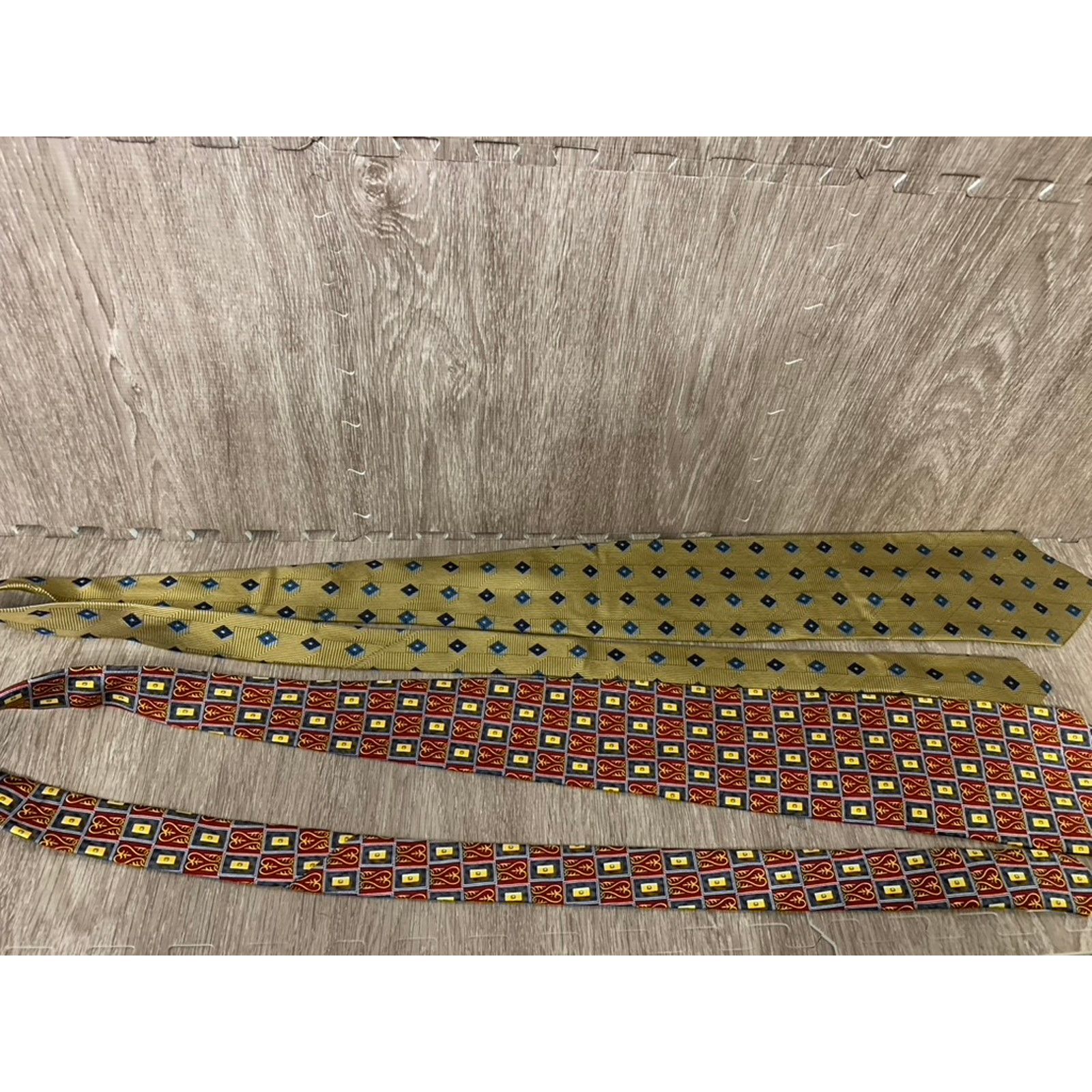 Jos. A. Bank Lot of 5 Jos A Bank Corporate Collection Silk Ties Geometric Size ONE SIZE - 6 Thumbnail