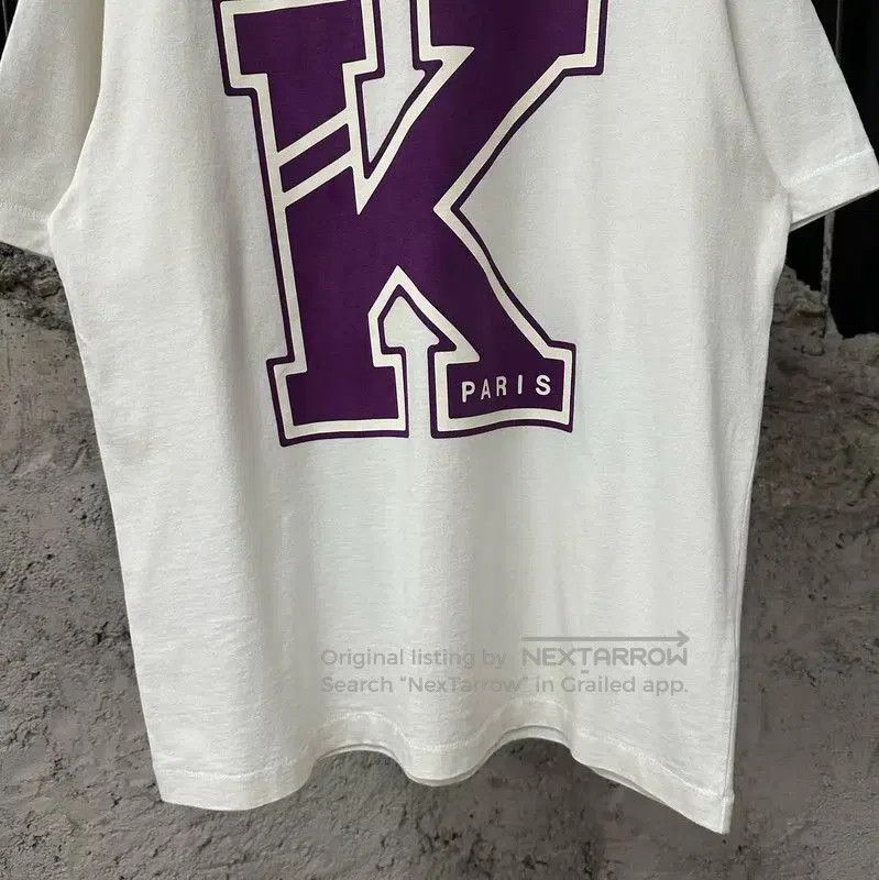 Kenzo KENZO Summer Logo White Cotton T-shirt . Size US L / EU 52-54 / 3 - 4 Thumbnail