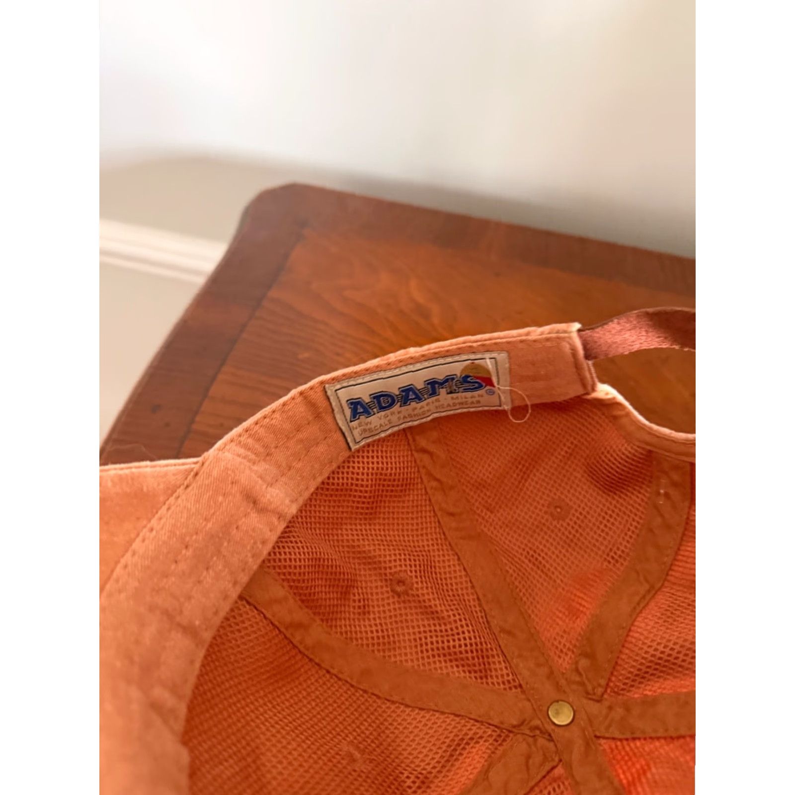 Vintage Adams David Bowie Logo Hat Cap Embroidered Adjustable Strapback Baseball Cap Unisex Adults Orange 80s Rock Theme Size ONE SIZE - 5 Thumbnail