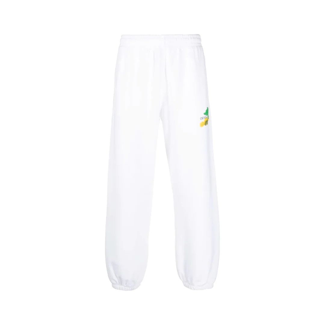 image of Off White O1Mle0424 Brush Arrow Sweatpants & Joggers In White, Men's (Size 36)