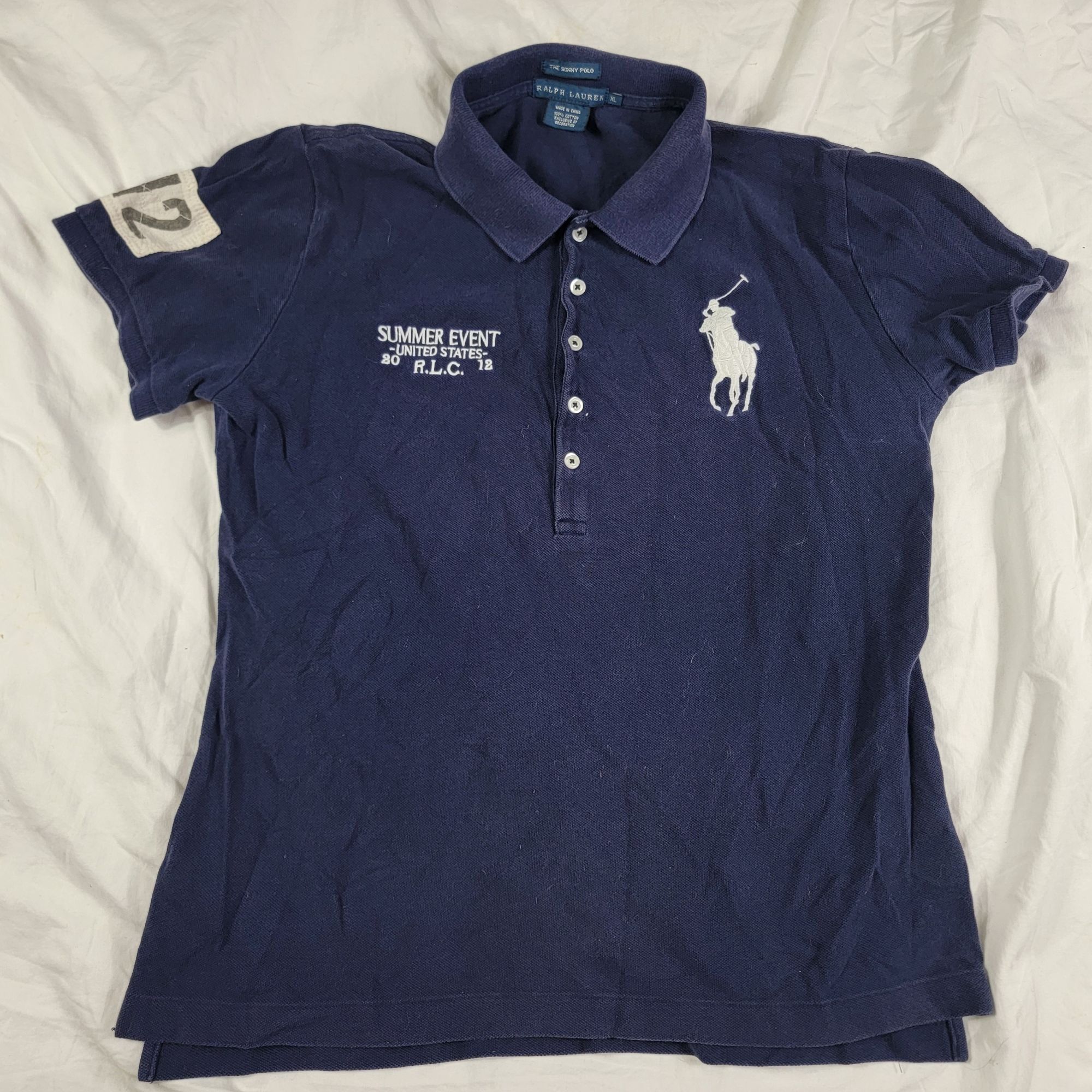 Polo Ralph Lauren Ralph Lauren Womens XL Navy Blue Summer Event The Skinny Pol Size XL / US 12-14 / IT 48-50 - 1 Thumbnail