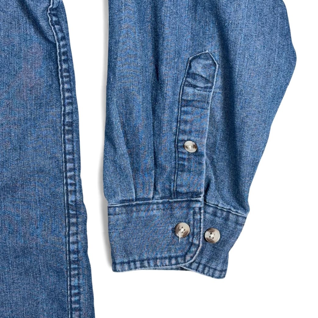 Vintage VINTAGE Key Shirt Adult LARGE Blue Chambray Workwear Outdoor Denim Style Y2K Mens Shirt Size US L / EU 52-54 / 3 - 6 Thumbnail