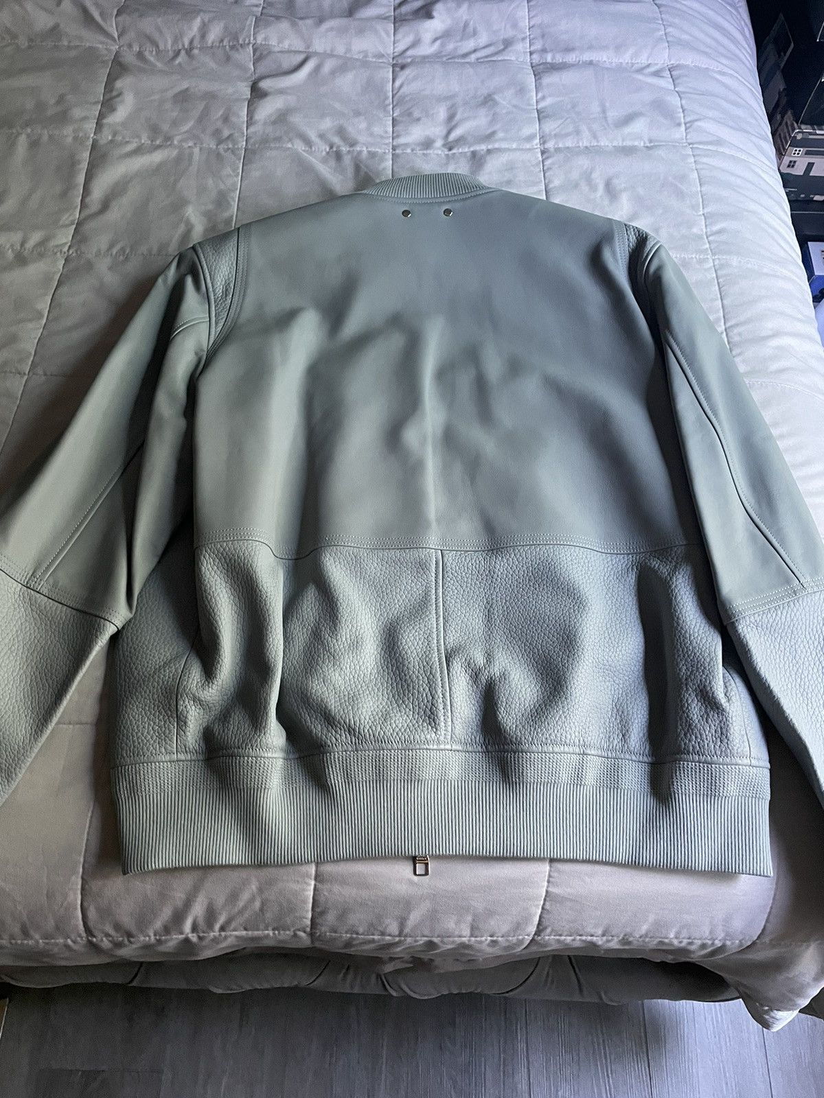 Louis Vuitton Louis Vuitton Grey Leather Jacket Size US XL / EU 56 / 4 - 8 Thumbnail