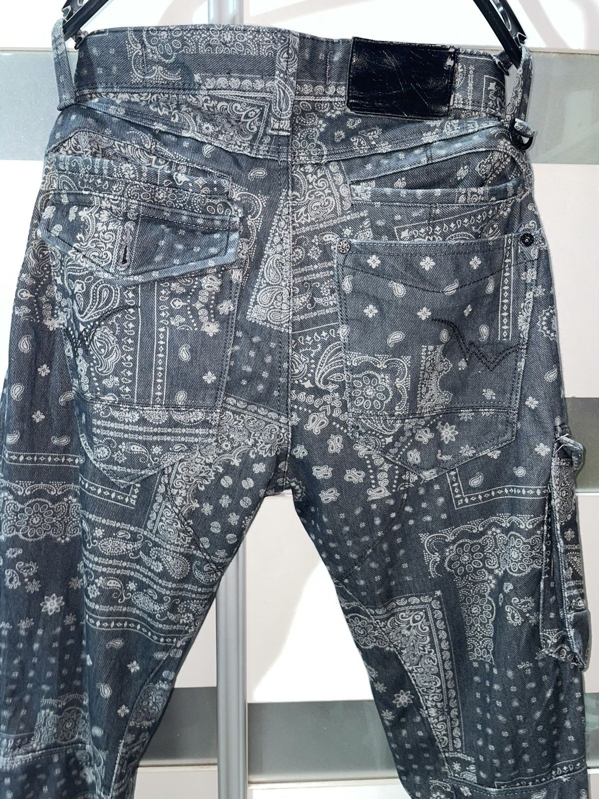 Japanese Brand 🔥FIELDCORE BANDANA SKINNY CARGO LIKE KAPITAL BORO paisley Size US 28 / EU 44 - 11 Thumbnail