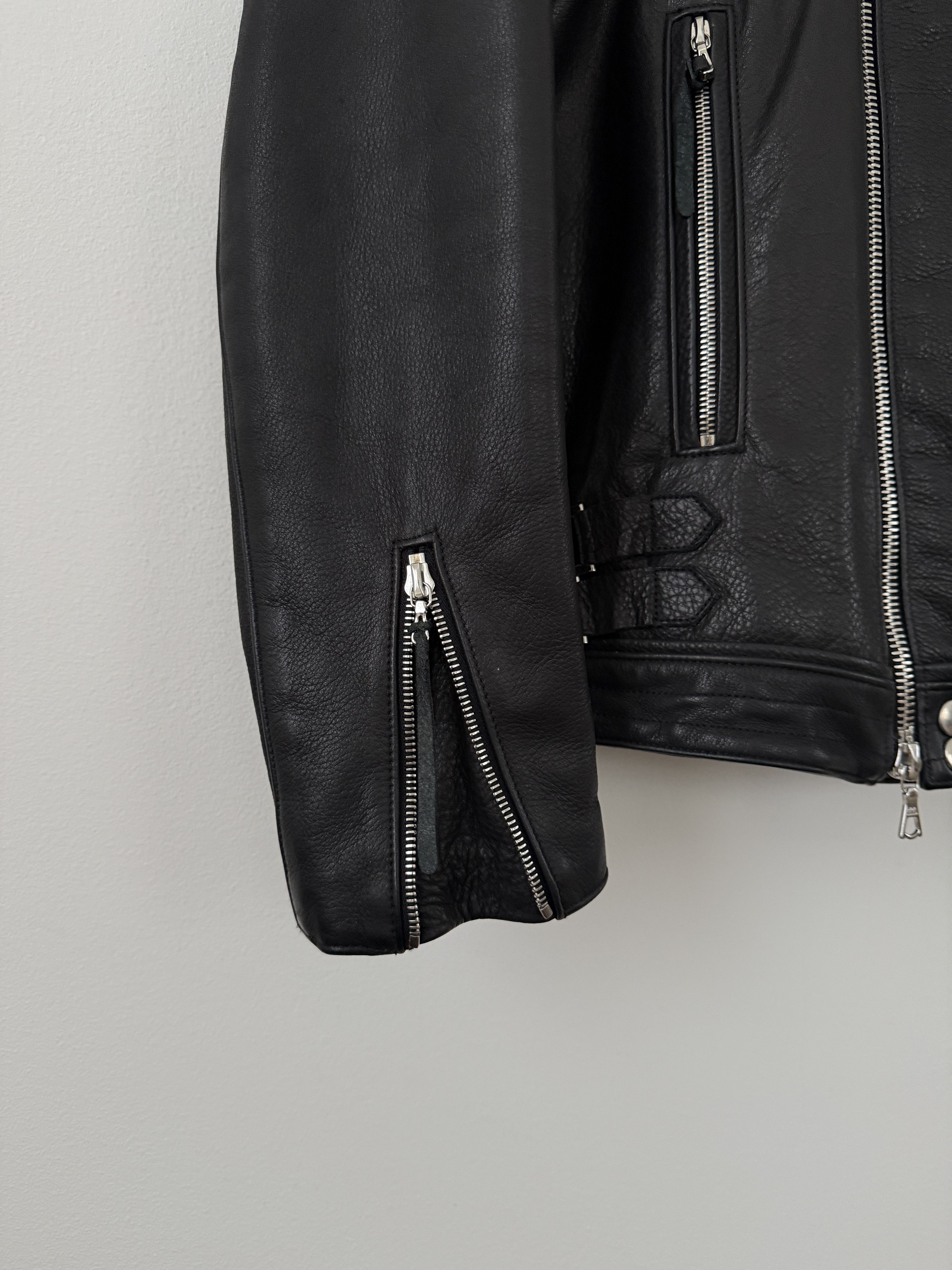 John Elliott Leather Moto Jacket Size US L / EU 52-54 / 3 - 14 Thumbnail