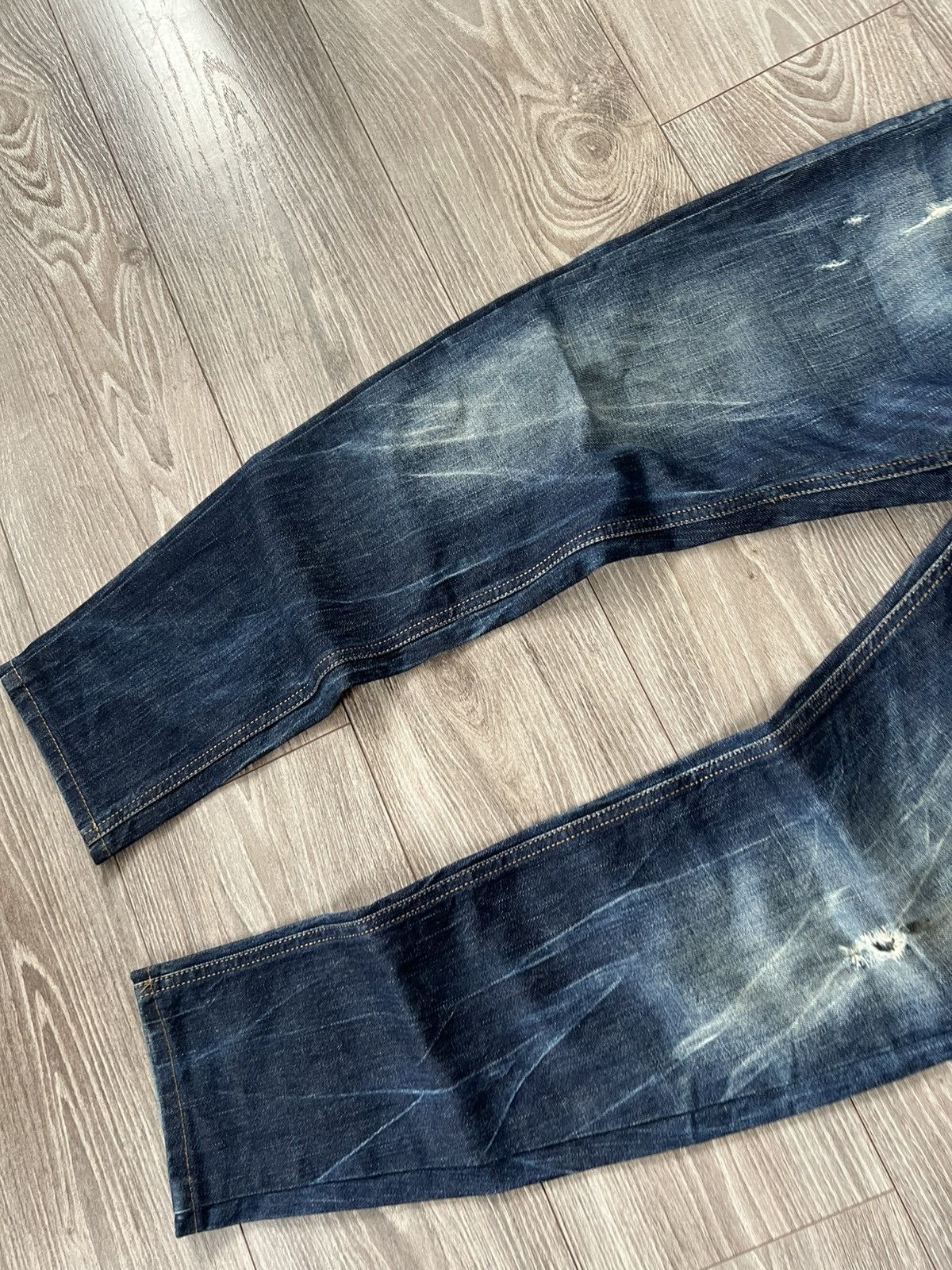 Diesel ‼️Vintage Diesel Industry Distressed Denim Selvage Jeans‼️ Size US 33 - 6 Thumbnail