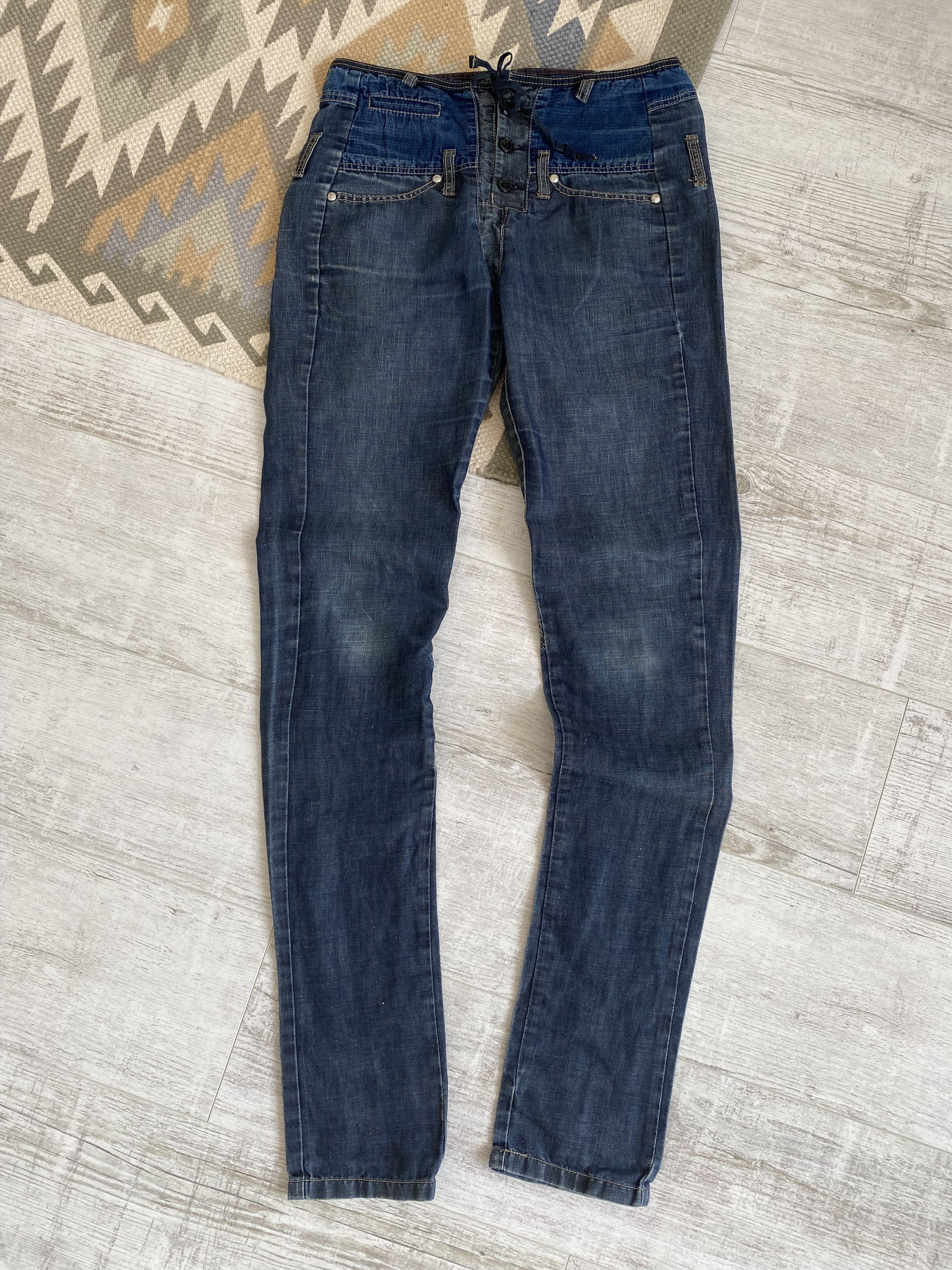 Marithe + Francois Girbaud Marithe Francois Girbaud Avant Garde Denim Slim Jeans Size 28" / US 6 / IT 42 - 2 Thumbnail
