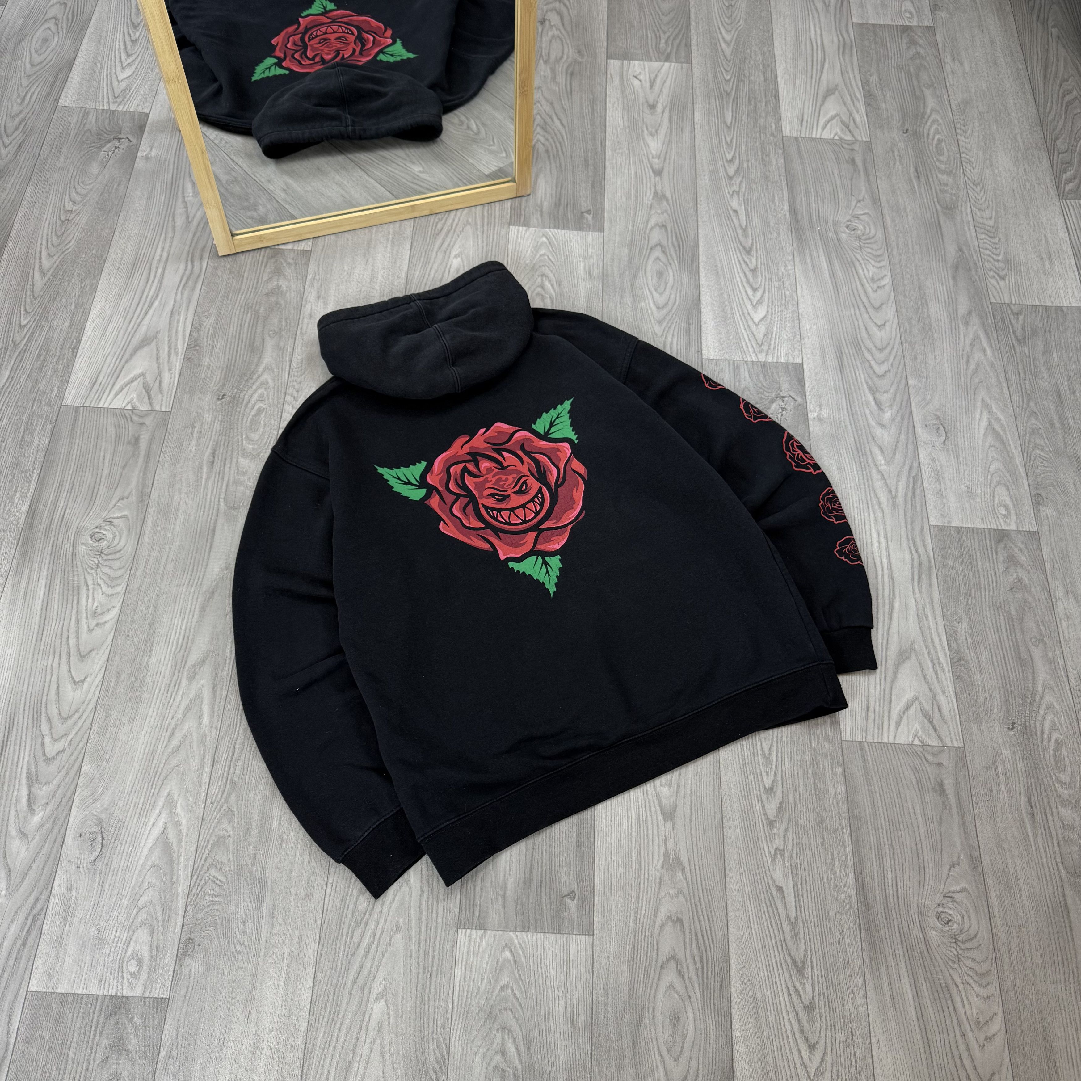 Spitfire Vintage Spitfire Rose Graphic Black Hoodie Hooded Sweat Size US L / EU 52-54 / 3 - 3 Thumbnail