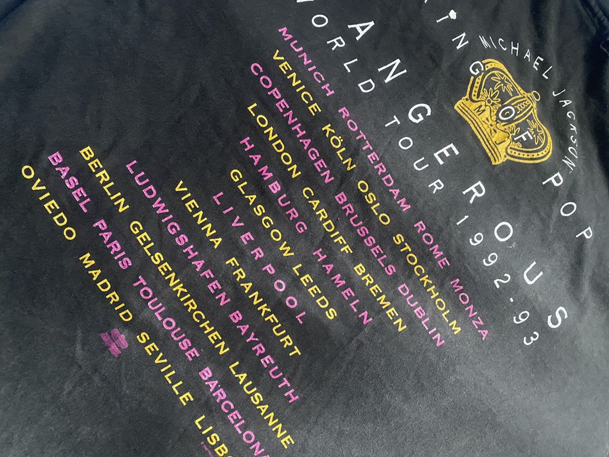 Michael Jackson Micheal Jackson rare dangerous king of pop eyes tee 90s Size US L / EU 52-54 / 3 - 15 Thumbnail