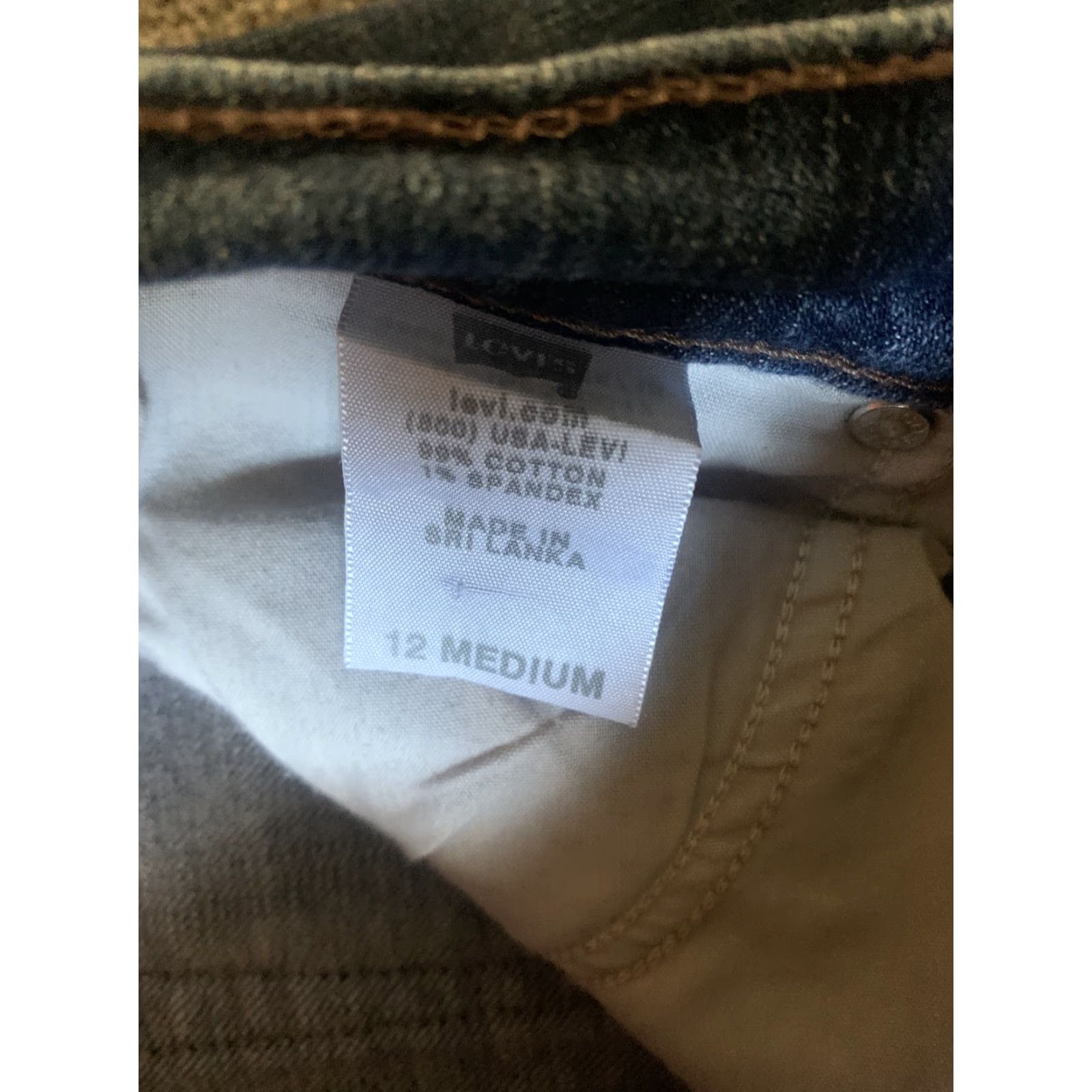 Levi's WOMENS Levi's 529 CURVY Bootcut BLUE Jeans 12 M 34x30 - Levi's Jeans Womens Bootcut 529 Medium Denim 9" Rise 30" Inseam Size 24" / US 00 / IT 34 - 4 Thumbnail