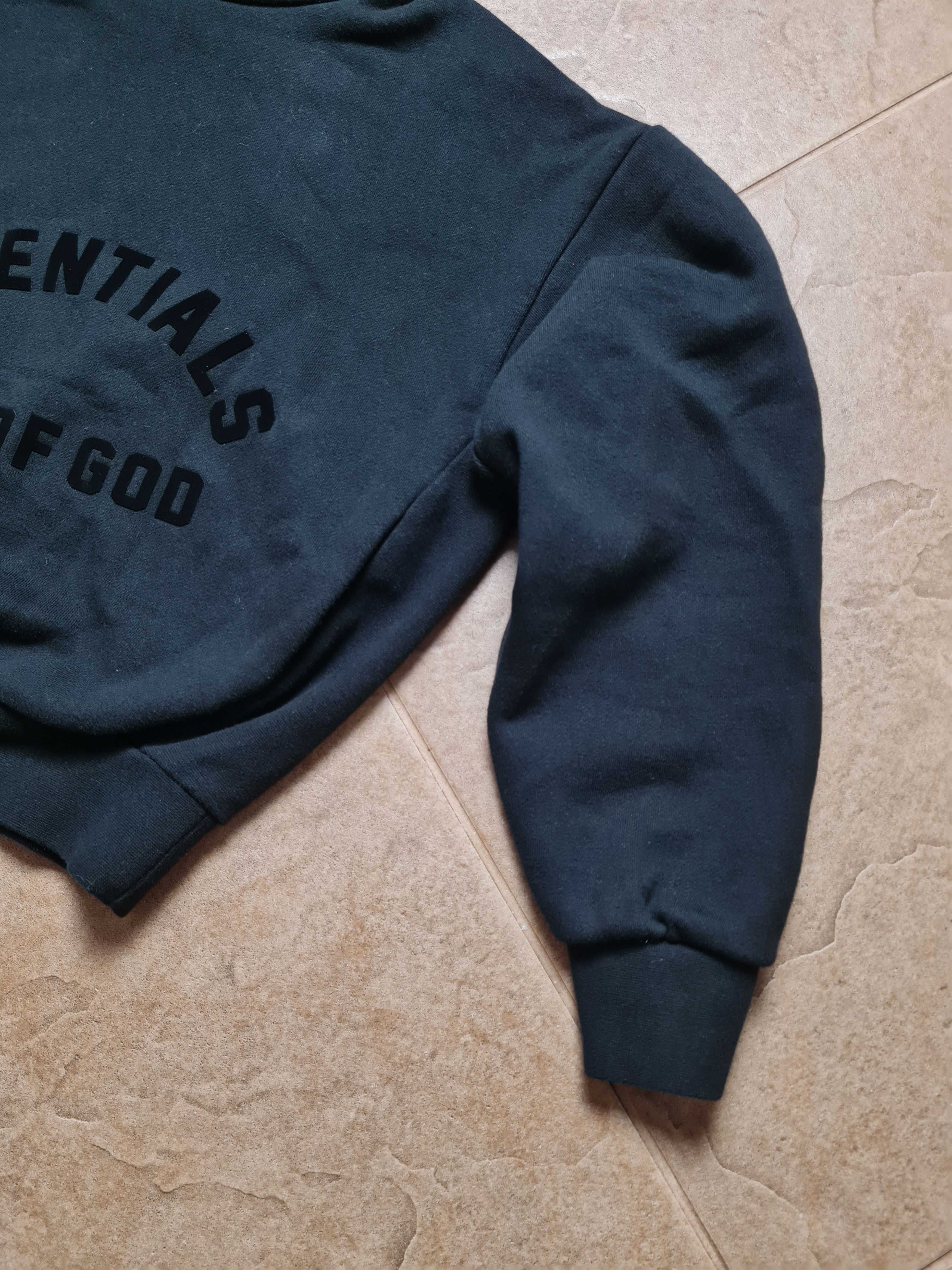 Essentials Womens Essential Fear Of God Pullover Jet Black Hoodie Size XS / US 0-2 / IT 36-38 - 17 Thumbnail