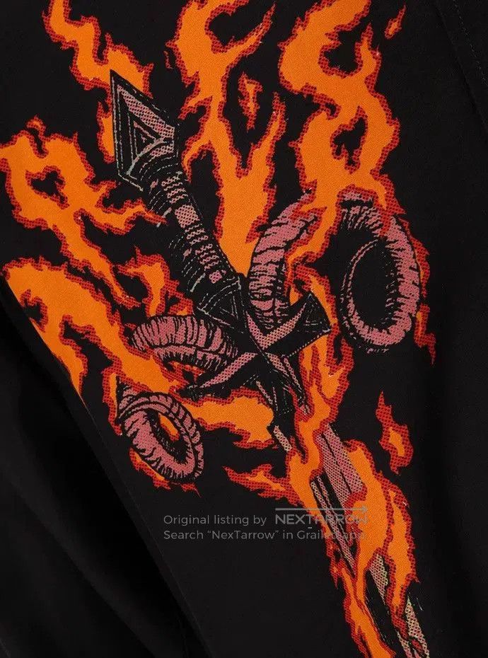 Givenchy Givenchy Flame Black Shirt. Size US M / EU 48-50 / 2 - 4 Thumbnail