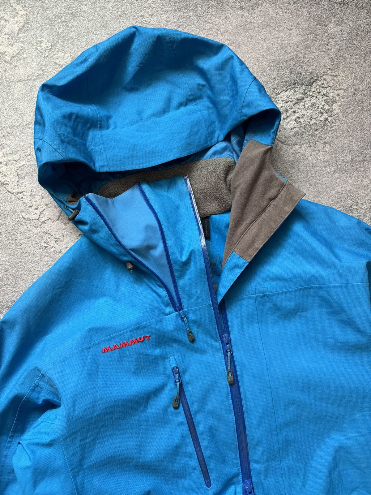 Mammut Mammut L man blue zip hooded jacket drytech windbreaker ski Size US L / EU 52-54 / 3 - 2 Thumbnail