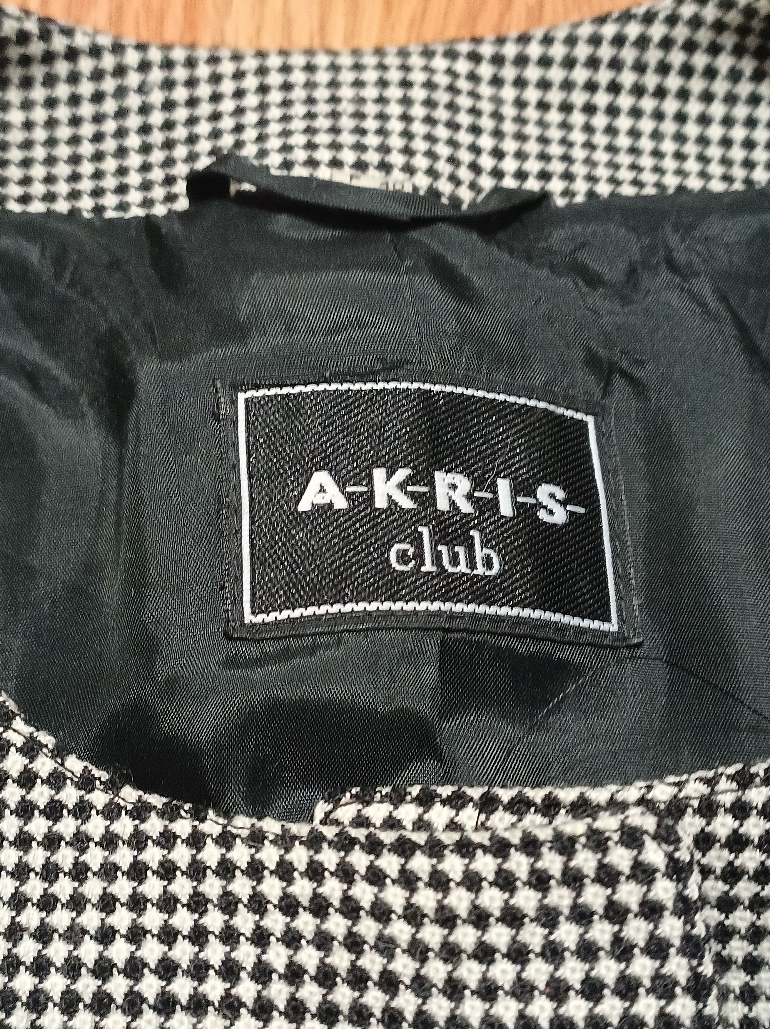 Akris AKRIS Wool Grey Check Jacket Coat Fur Trim EU38 US8 Size M / US 6-8 / IT 42-44 - 10 Thumbnail