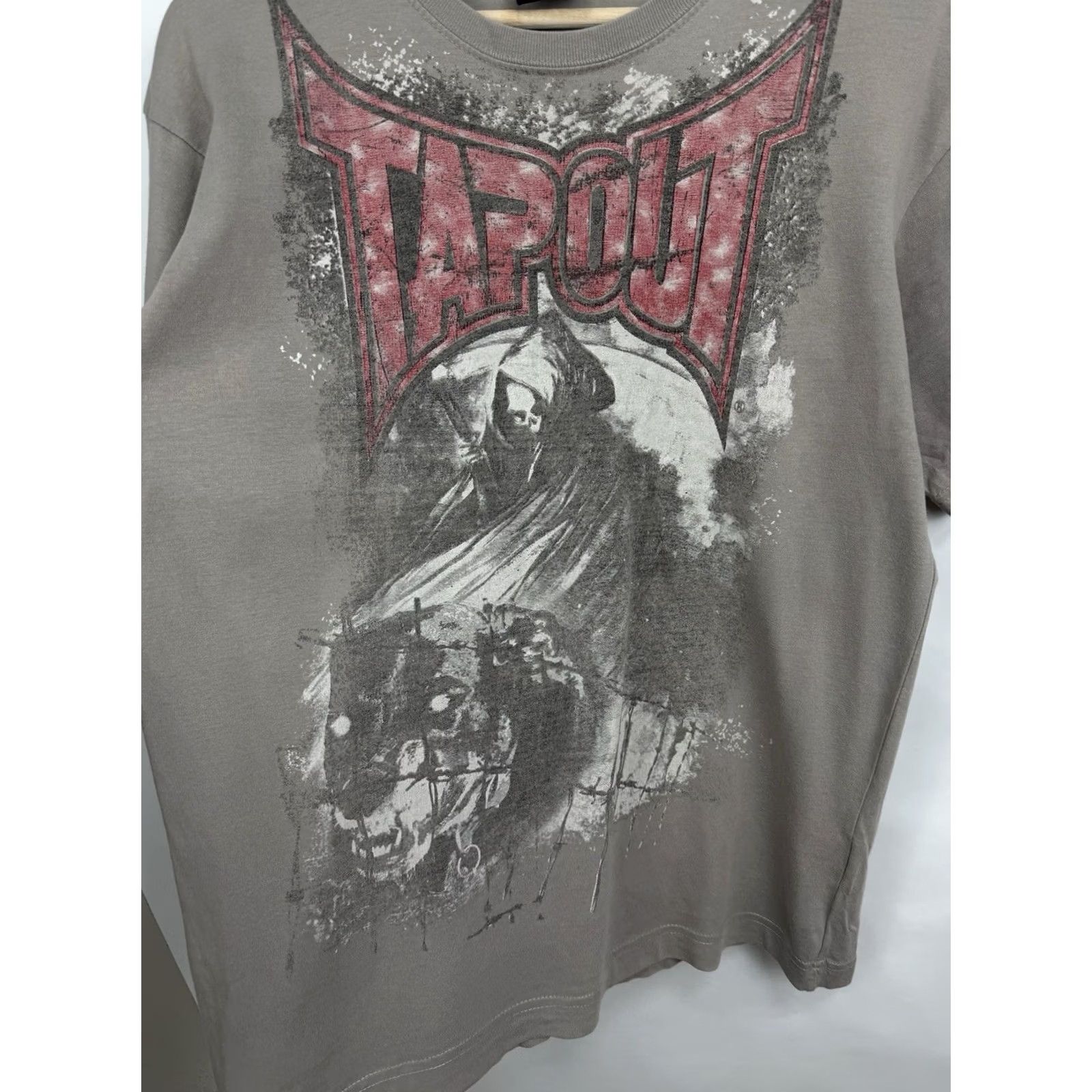 Tapout Tapout Grim Reaper T-Shirt MMA Fight Y2K Affliction Style Gray M Mens TSA? Size US M / EU 48-50 / 2 - 4 Thumbnail
