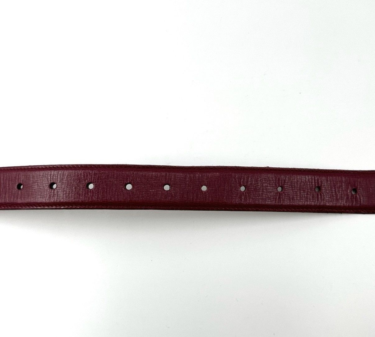 Gucci Gucci/Dark Red Silver Buckle Belt K12 Size ONE SIZE - 8 Thumbnail
