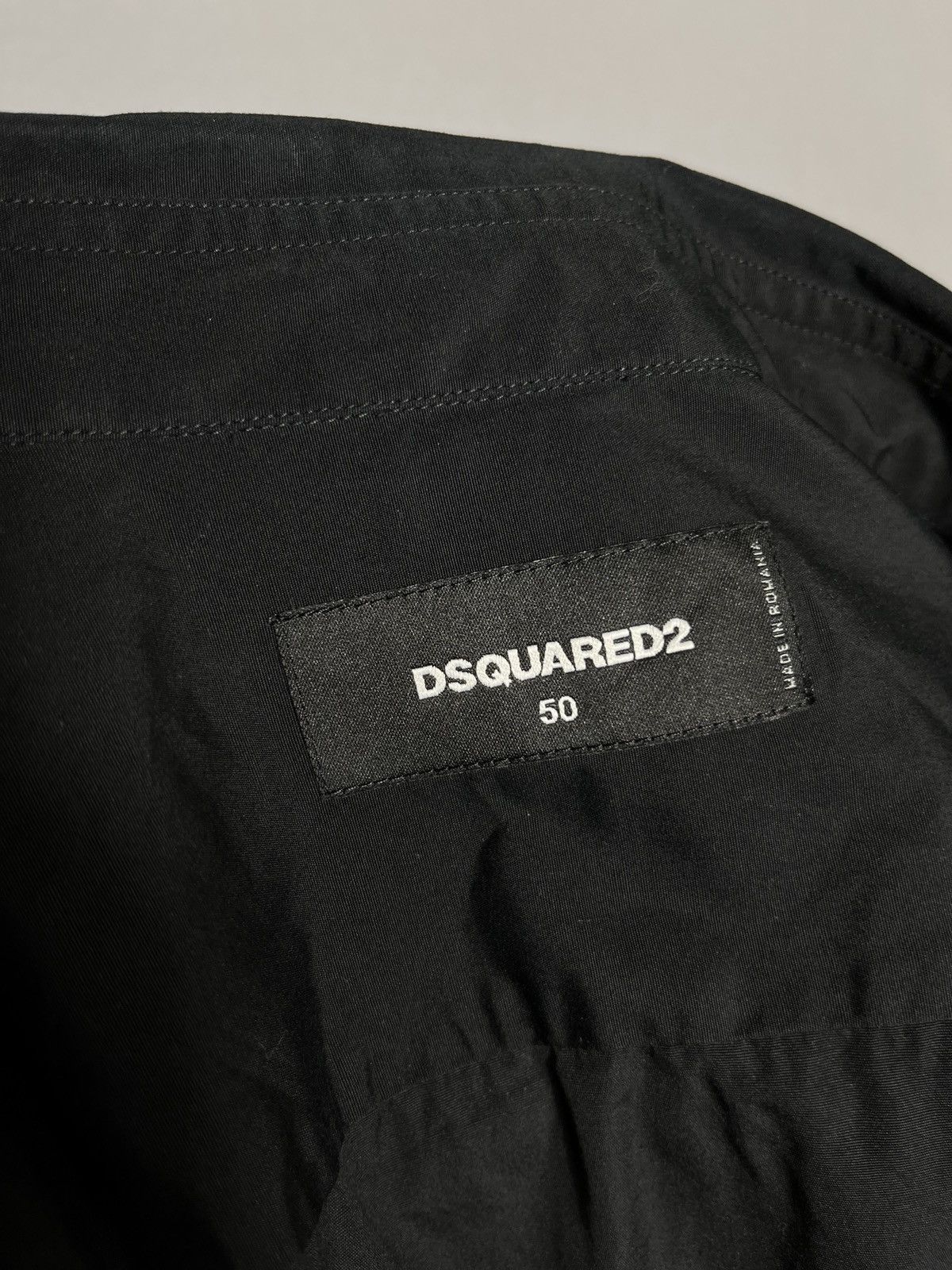 Dsquared2 Dsquared2 Tape Pocket Shirt Black s74dm0231 Long Sleeve Size US M / EU 48-50 / 2 - 5 Thumbnail