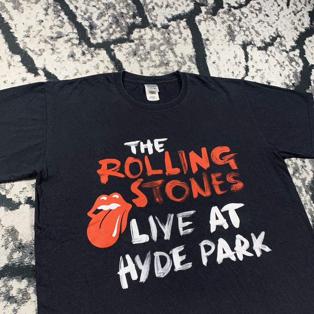 Band Tees Vintage 00s Rolling Stones T-shirt Band Y2K rock Hyde Park Size US L / EU 52-54 / 3 - 2 Thumbnail