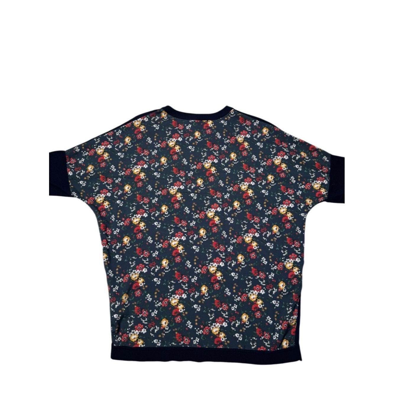 Derek Lam 10 Crosby Derek Lam Navy Floral Back Wool Blend Sweater Size L Size L / US 10 / IT 46 - 5 Thumbnail