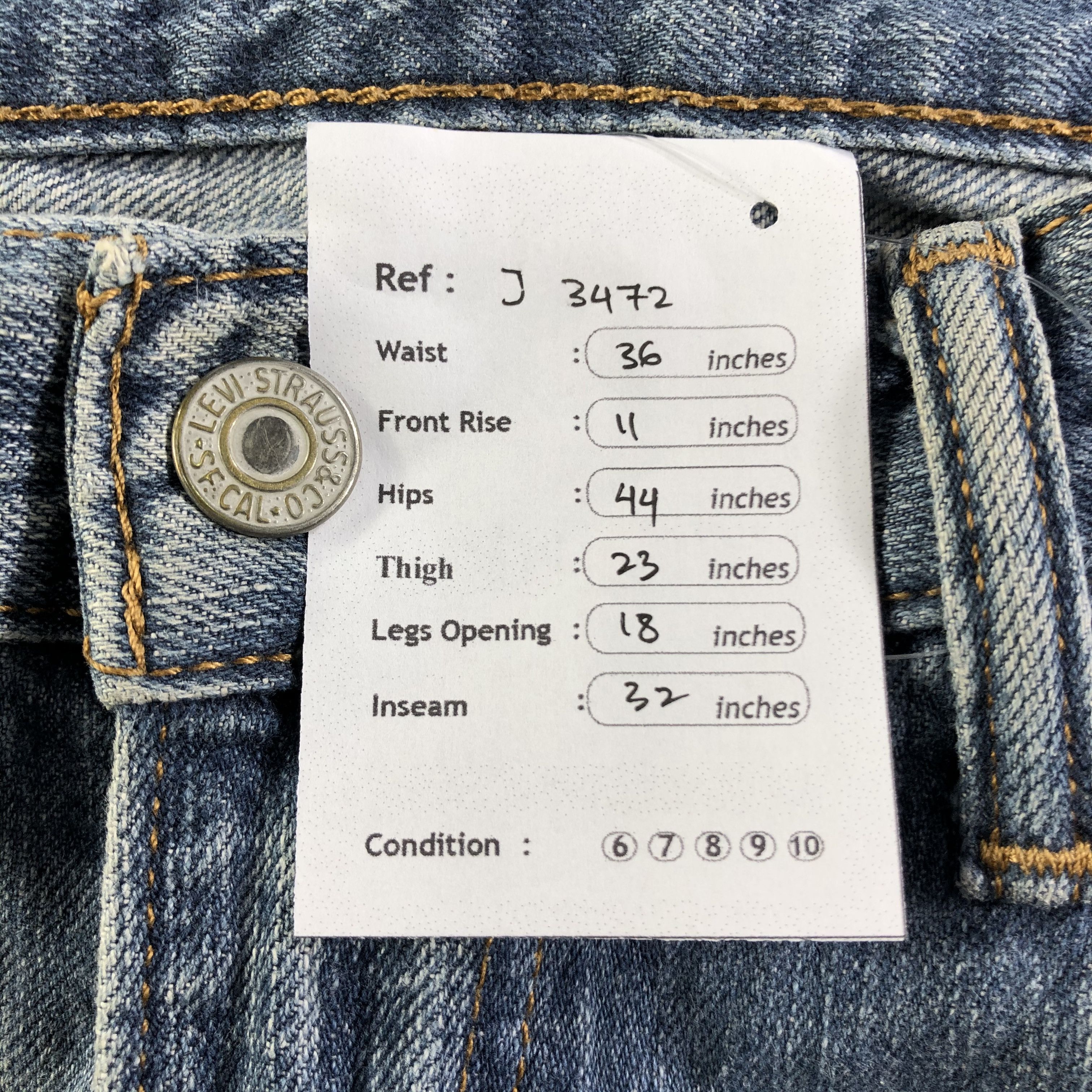 Levi's Vintage Levis 559 Jeans-J3472 Size US 36 / EU 52 - 12 Thumbnail