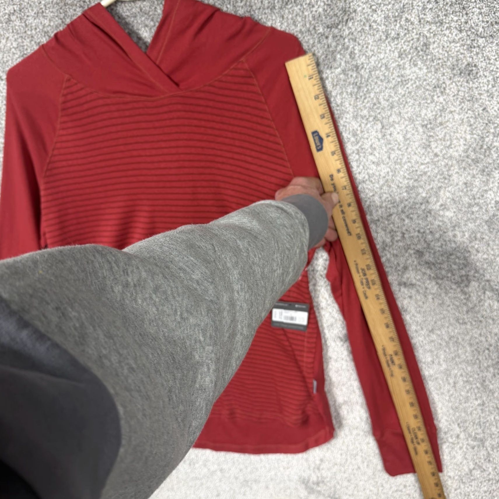 Eddie Bauer VINTAGE? No. Eddie Bauer Hoodie Womens XL Red Striped Pullover Preppy Cabincore Granola Girl Size XL / US 12-14 / IT 48-50 - 5 Thumbnail