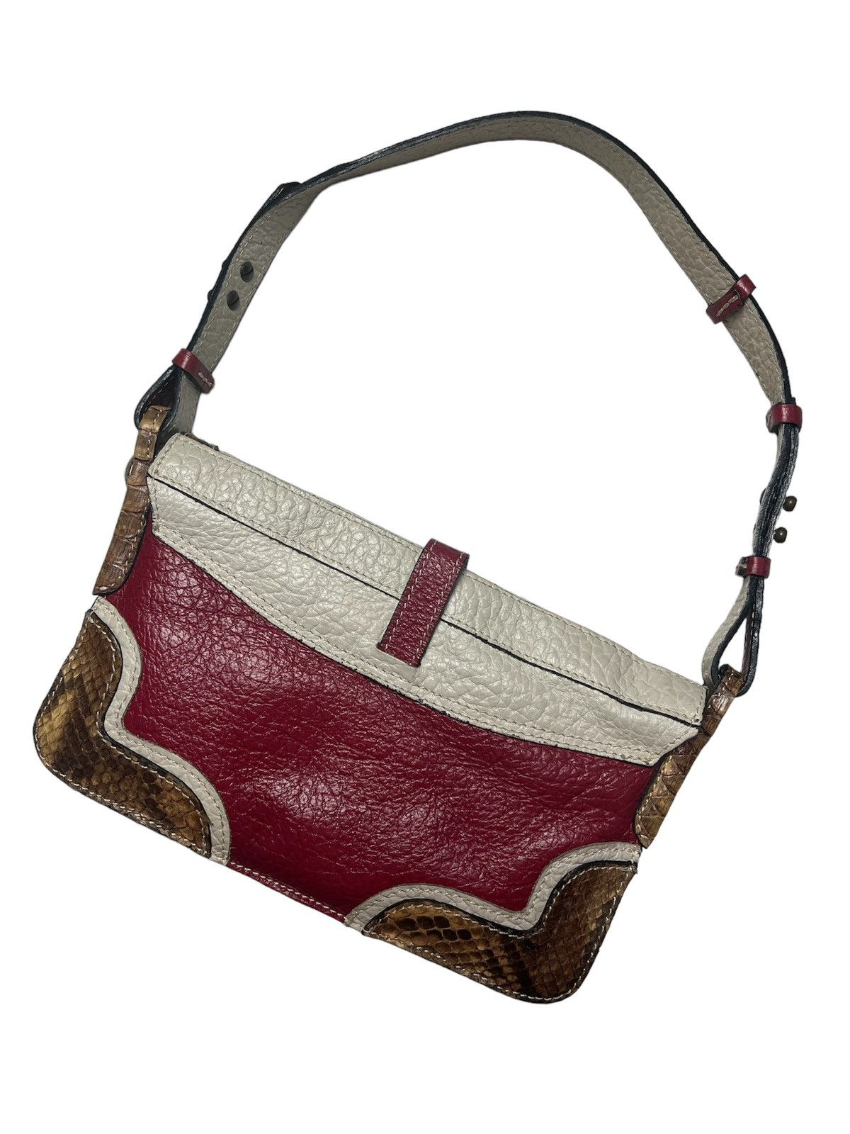 Handmade × Vintage Shoulder Bag Phyton Leather Facondini Accessori Handbag Size ONE SIZE - 8 Thumbnail