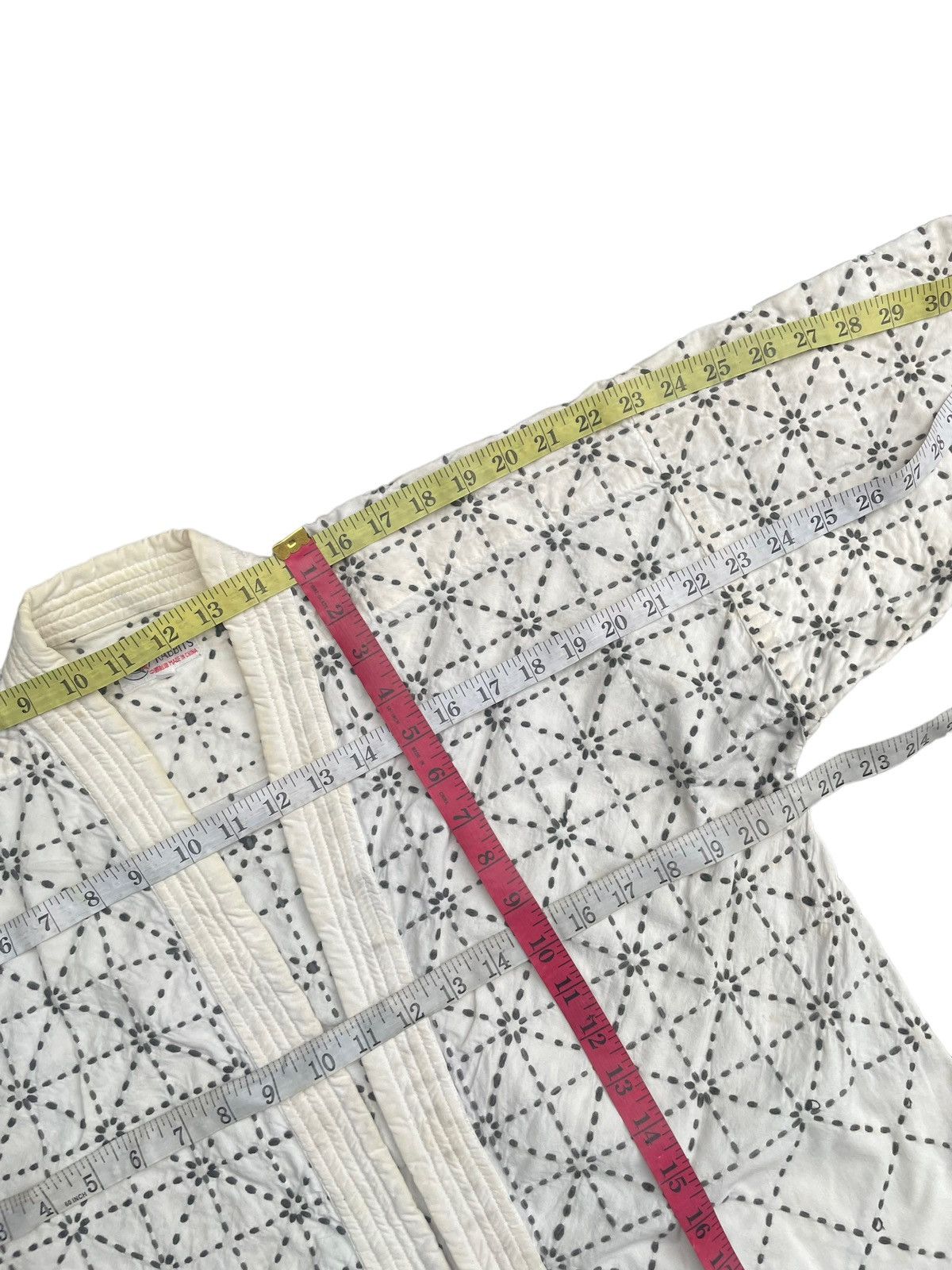 Japanese Brand Vintage Two Rabbits Sashiko Kimono Size US M / EU 48-50 / 2 - 14 Thumbnail