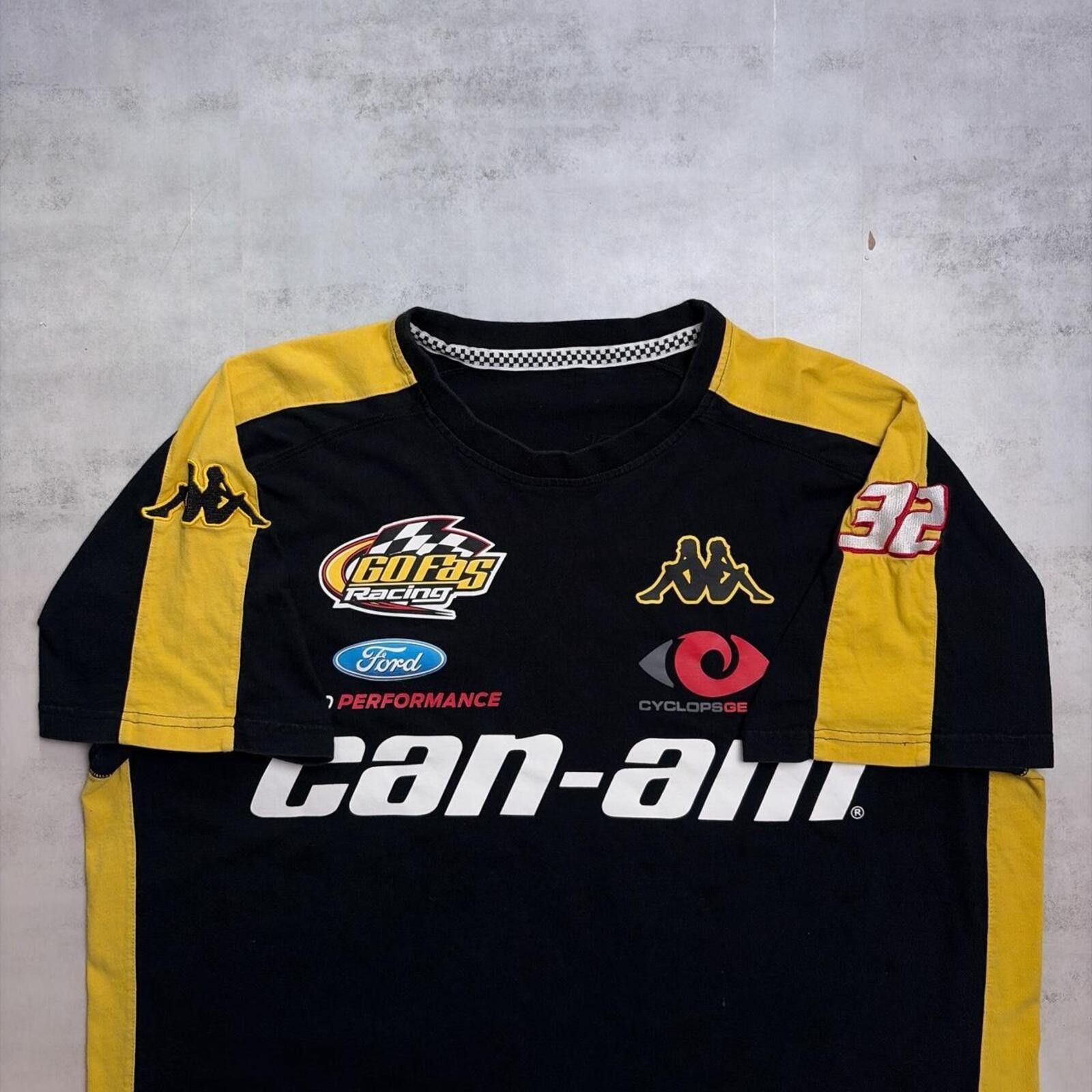 Kappa Y2K Black Can-Am Motocross Racing T-Shirt Size US XL / EU 56 / 4 - 7 Thumbnail