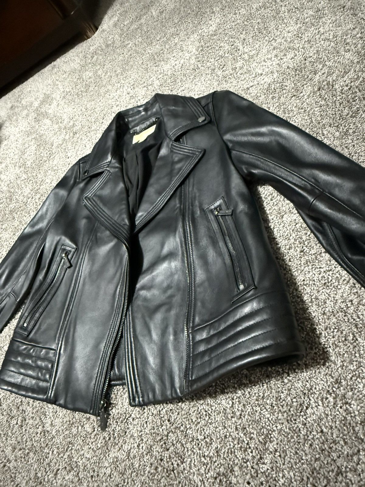 Michael Kors Michael Kors Womens Leather Jacket Size M / US 6-8 / IT 42-44 - 3 Thumbnail