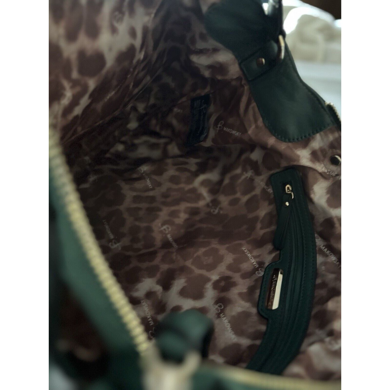 Other B Makowsky Green Lombard Crossbody Bag Leather MSRP $298 New Size ONE SIZE - 14 Thumbnail