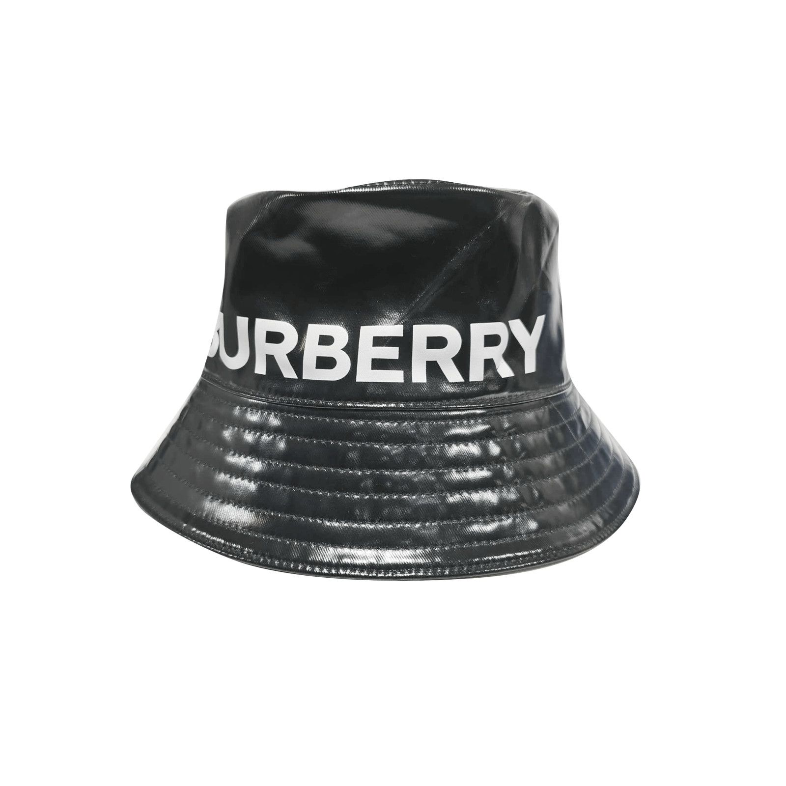 Burberry Burberry Logo Glossy Bucket Hat ONE SIZE Size ONE SIZE - 1 Thumbnail