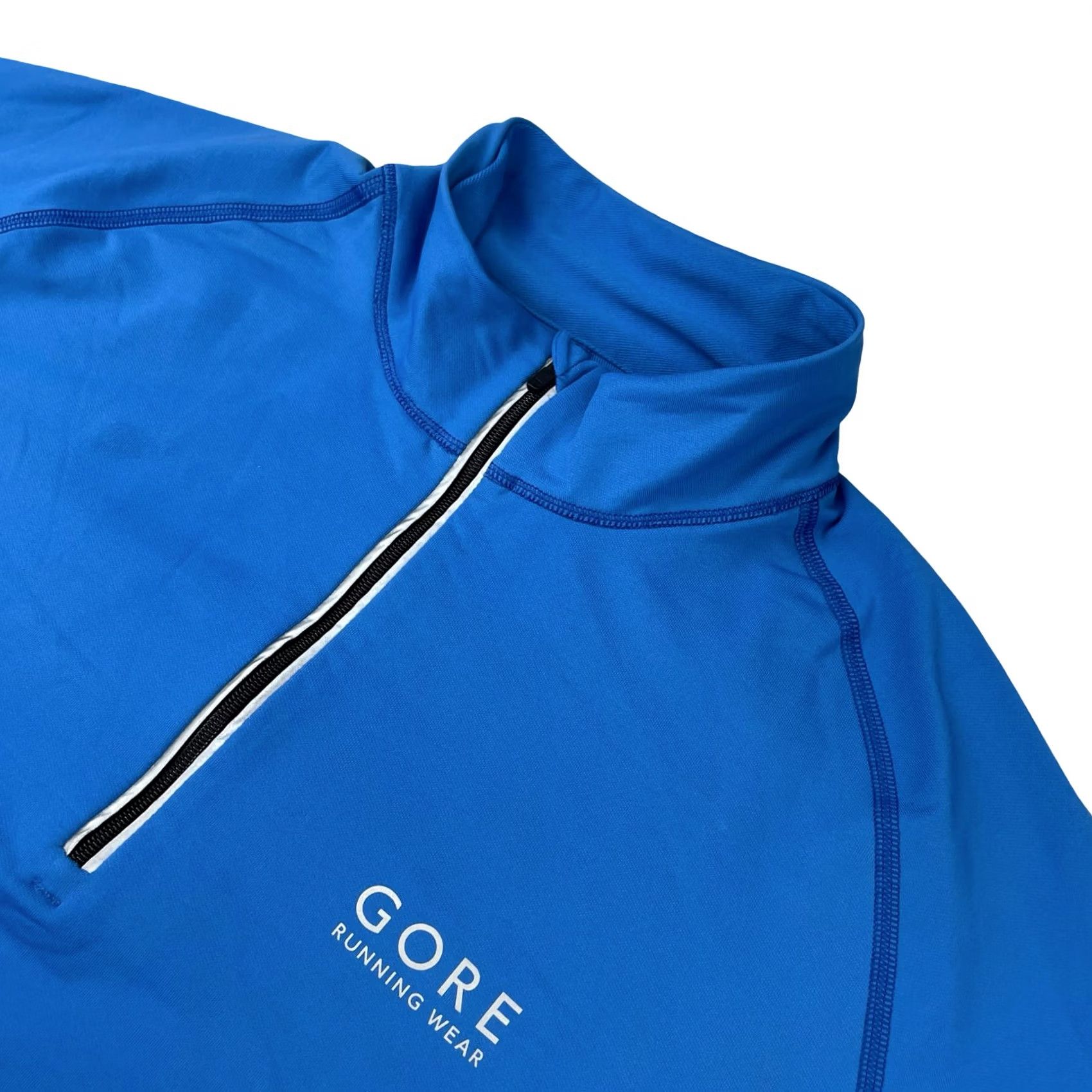 Vintage Gore Running Wear Men's Pullover Blue Large 1/4 Zip Reflective Performance Size US L / EU 52-54 / 3 - 2 Thumbnail
