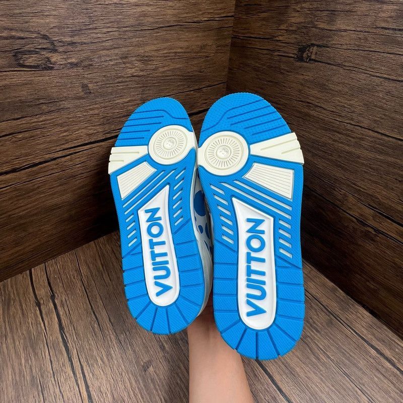 Louis Vuitton Yayoi Kusama x Louis Vuitton Blue Dot Trainers -2508 Size US 7.5 / EU 40-41 - 8 Thumbnail