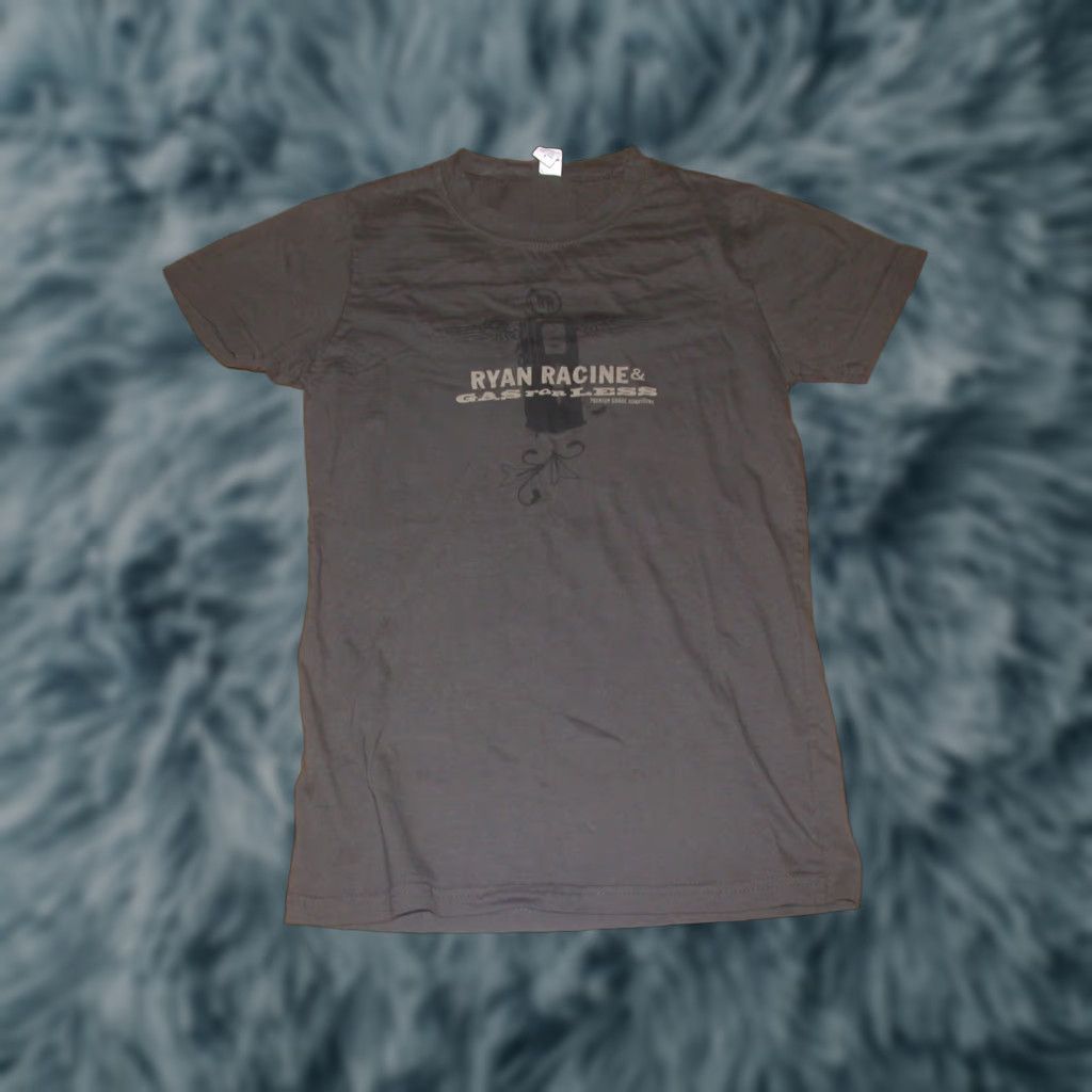 Tultex Girls Jrs Medium T Shirt Gray 100% Cotton Tultex Graphic Tee Ryan Racine & Gas For Less Alt Country Size M / US 6-8 / IT 42-44 - 1 Thumbnail