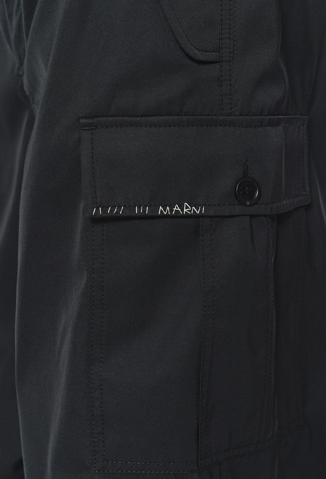 Marni Last Marni Wide Cargo Black Pants Size US 34 / EU 50 - 3 Thumbnail