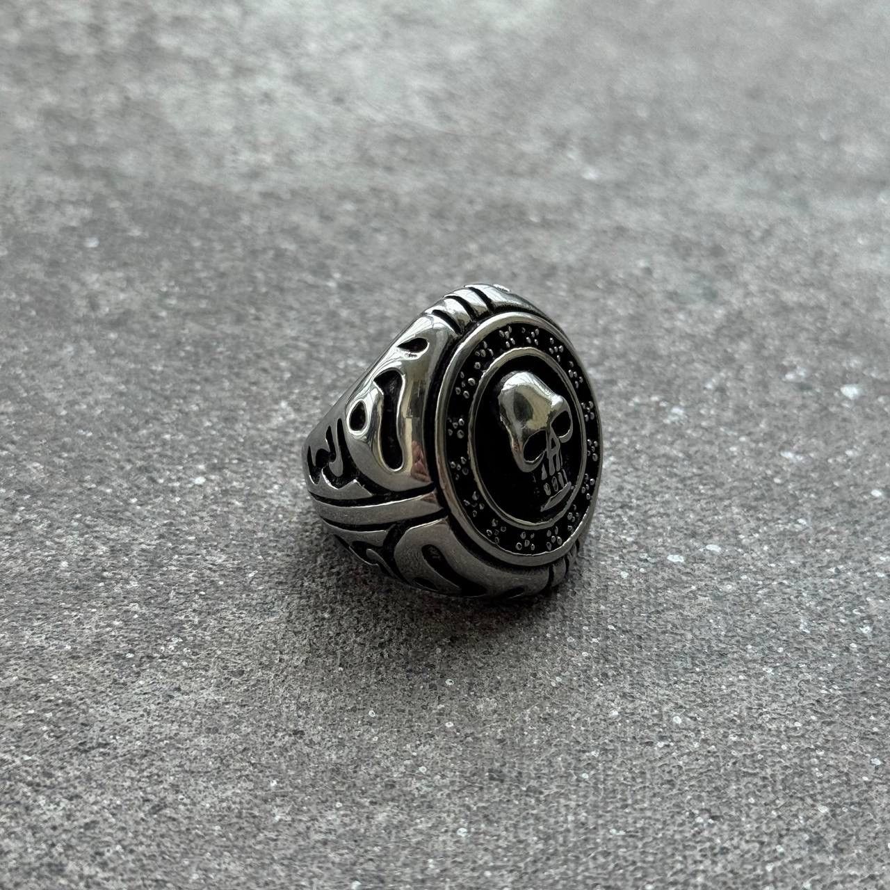 Other Gothic Skull 💀 Vintage Big Silver Ring Size ONE SIZE - 4 Thumbnail