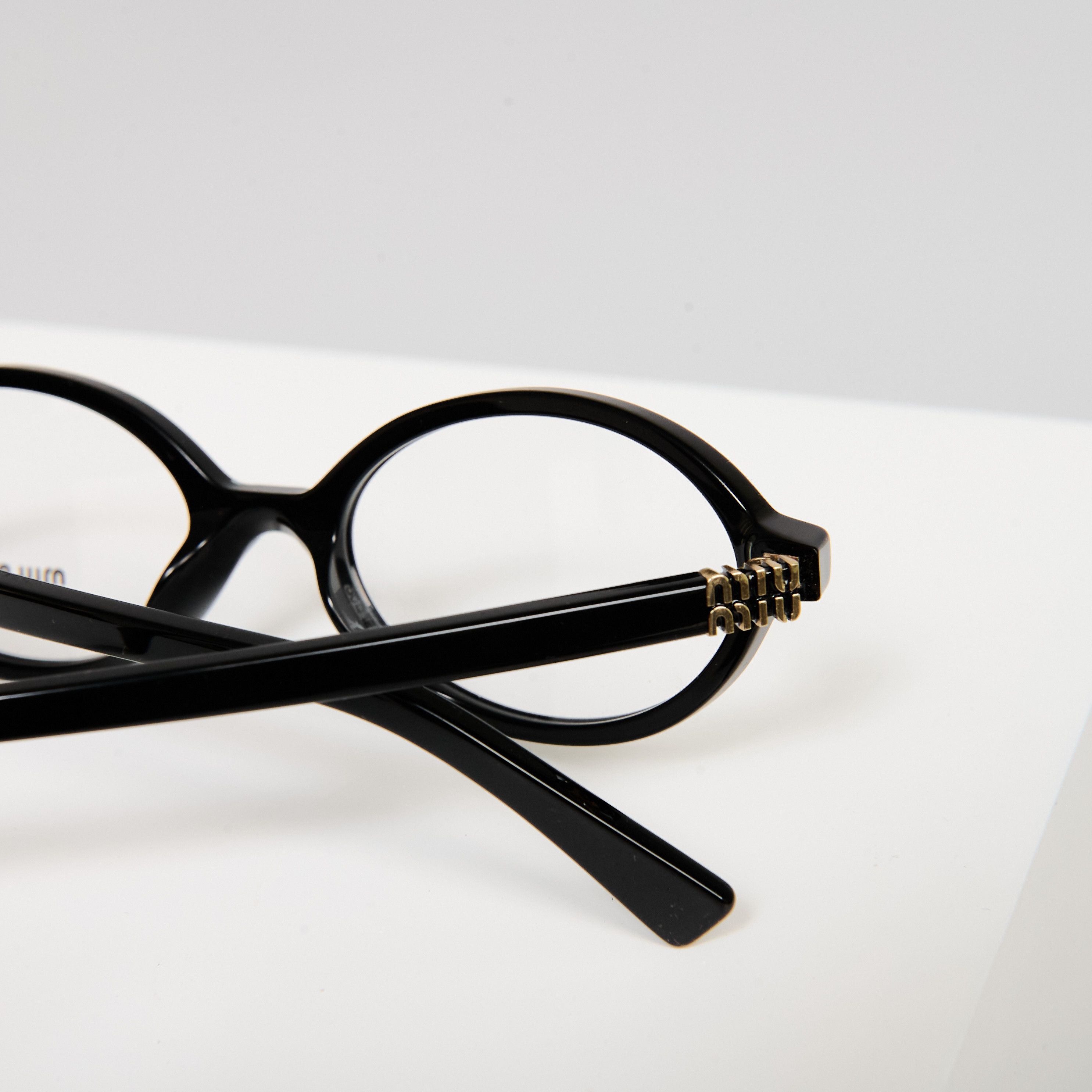 Miu Miu MIU MIU MU 01XV 1AB101 Eyewear BLACK Size ONE SIZE - 10 Thumbnail
