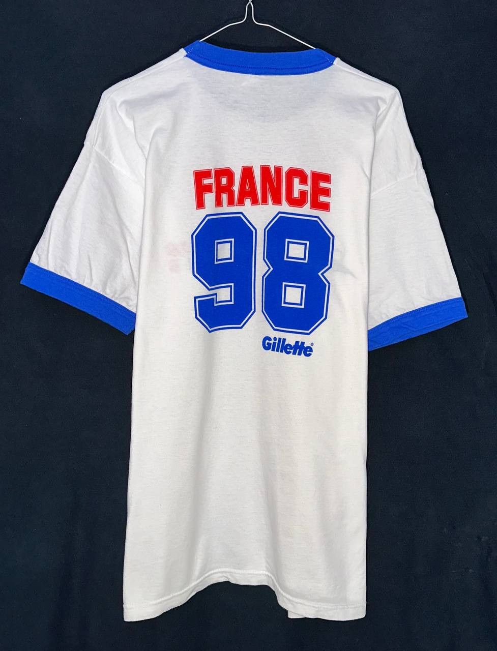 Vintage Vintage France 98 Fifa World Cup T-shirt Gillette Size US XL / EU 56 / 4 - 2 Thumbnail