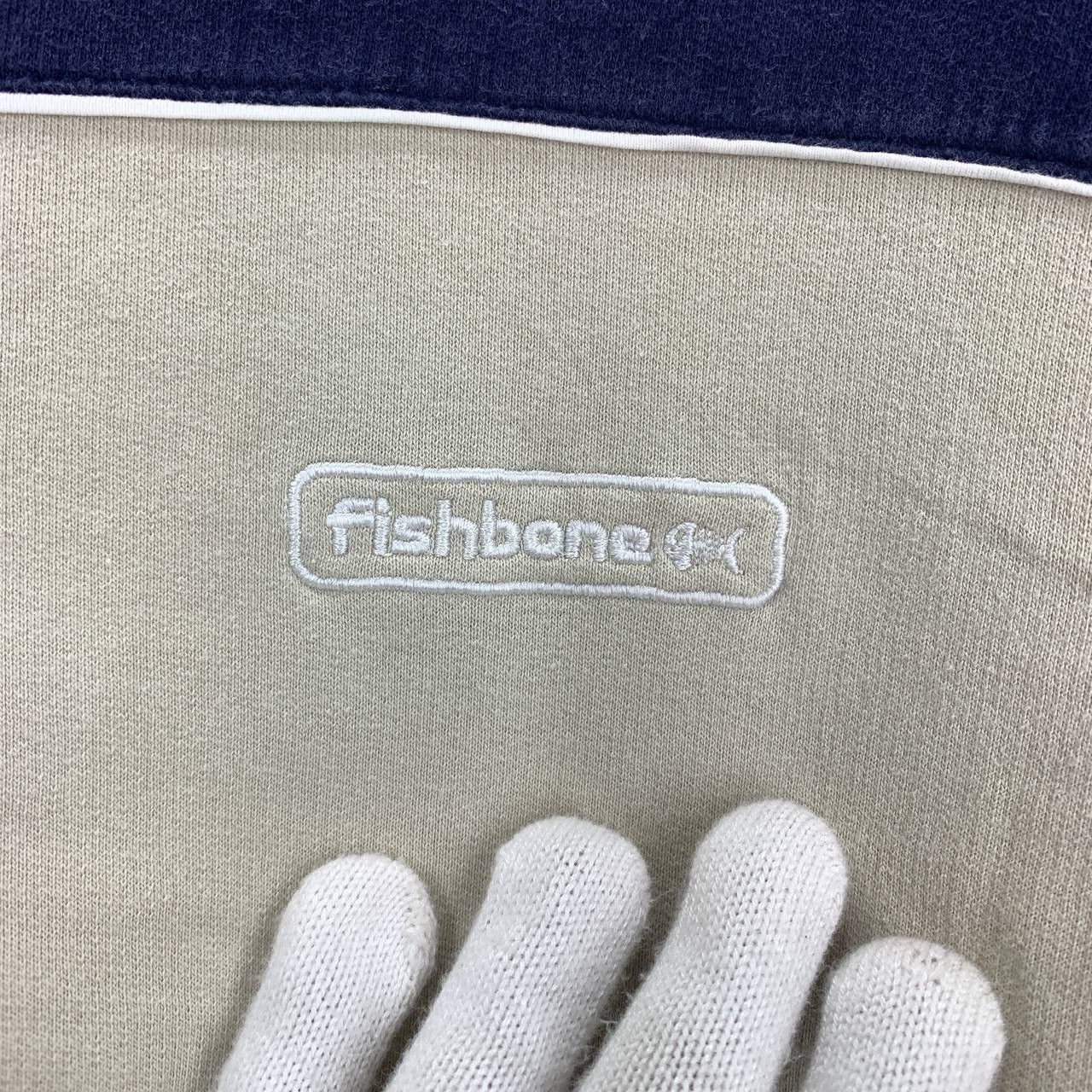 Vintage Vintage FISH BONE V Neck Sweatshirt #2559/T Size US XL / EU 56 / 4 - 2 Thumbnail