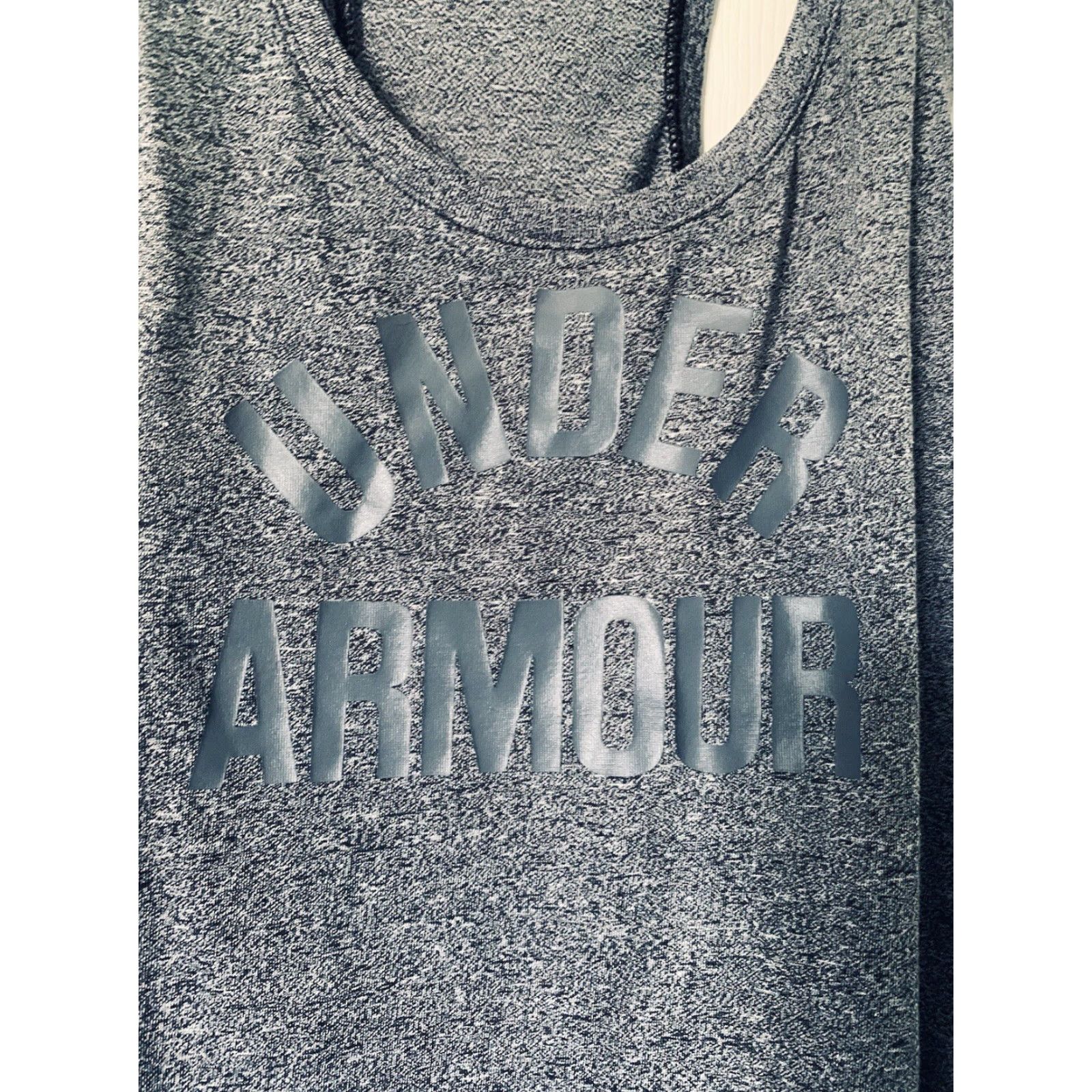 Under Armour Under Armour Threadborne Womens XS Grey Heather Racerback Active Tank Top Size XS / US 0-2 / IT 36-38 - 2 Thumbnail