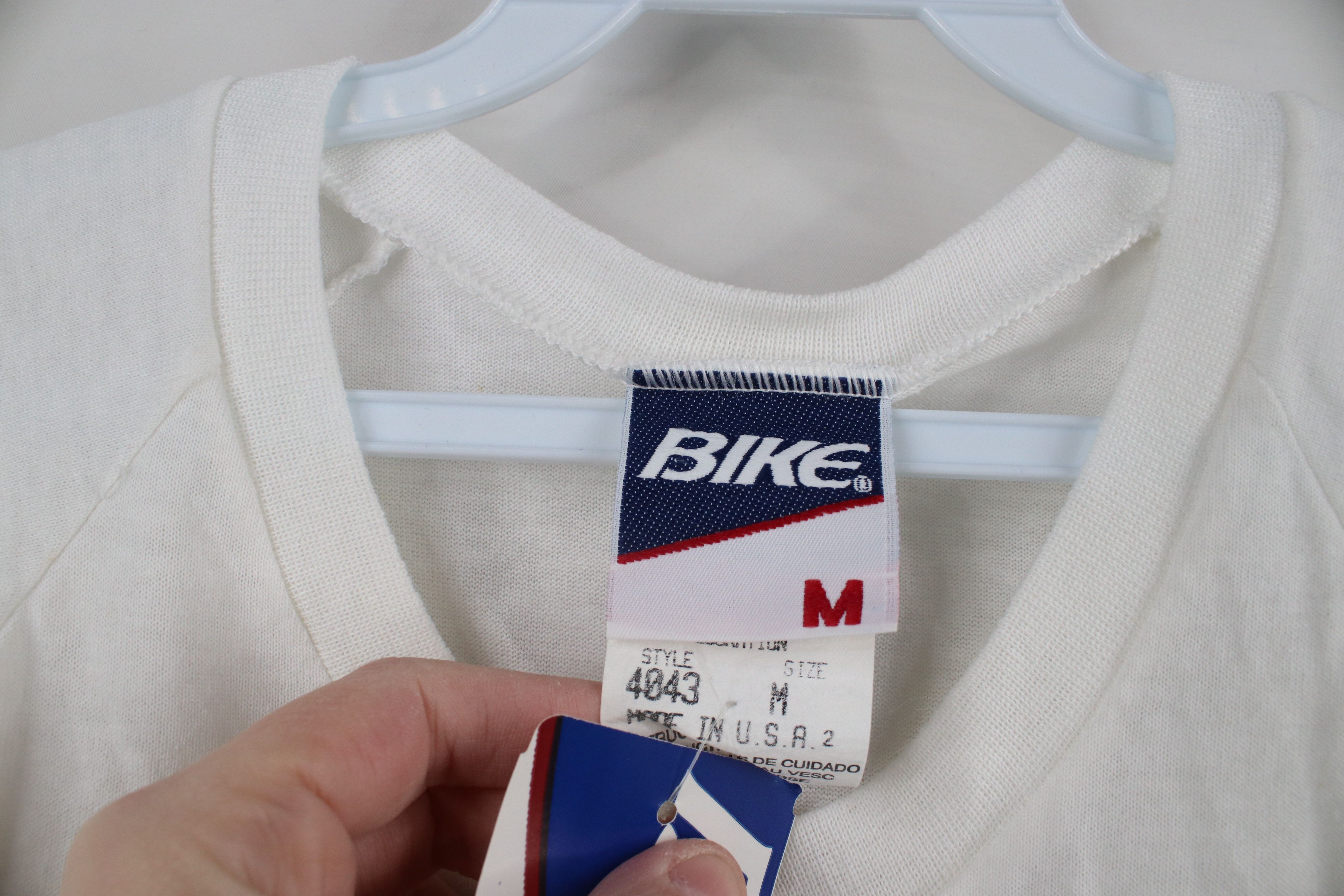 Vintage Deadstock Vintage 90s Streetwear Henley T-Shirt White USA Size US M / EU 48-50 / 2 - 10 Thumbnail
