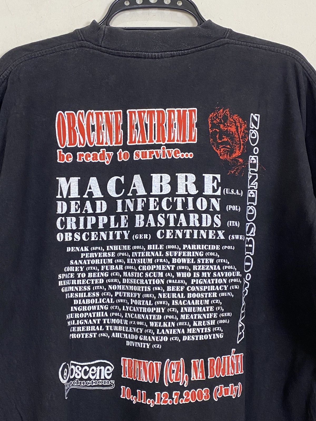 Band Tees Vintage Obscene Extreme 2003 Compilation T-shirt Size US M / EU 48-50 / 2 - 4 Thumbnail