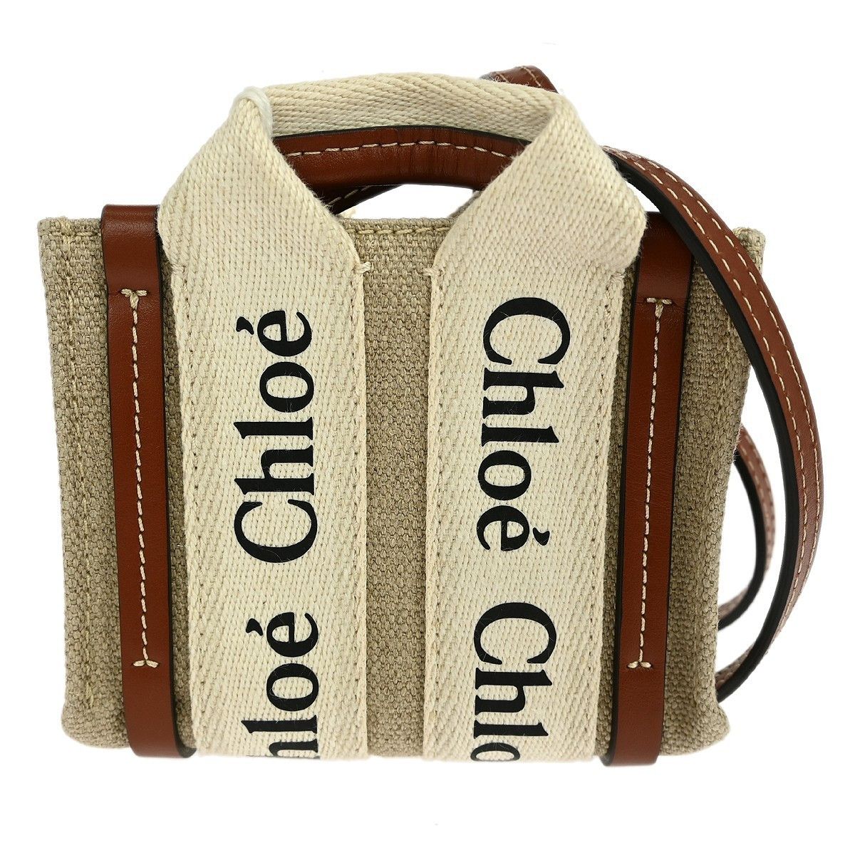 Chloe Chloe Woody Convertible Tote Canvas with Leather Size ONE SIZE - 1 Thumbnail