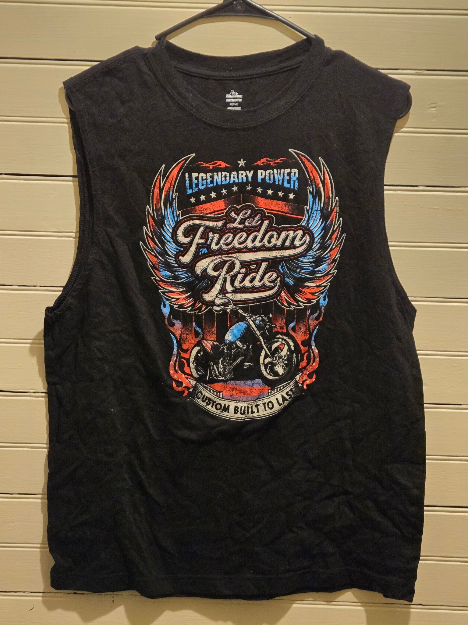 Other Patriotic Tank Top Mens M Let Freedom Ride Motorcycle Size US M / EU 48-50 / 2 - 1 Thumbnail